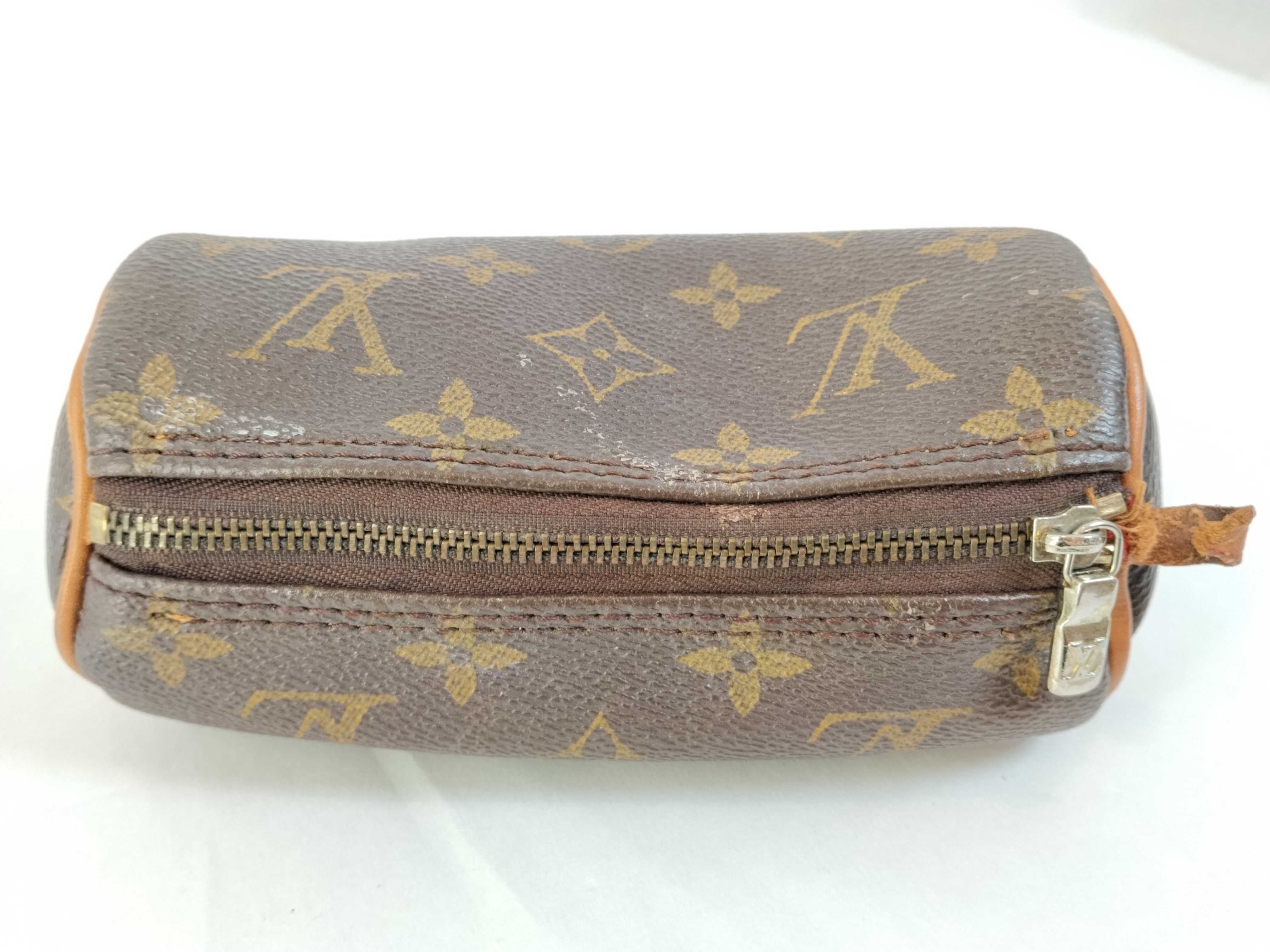 Monogram Louis Vuitton Cylindrical Pouch Monogram Pouch — view 5