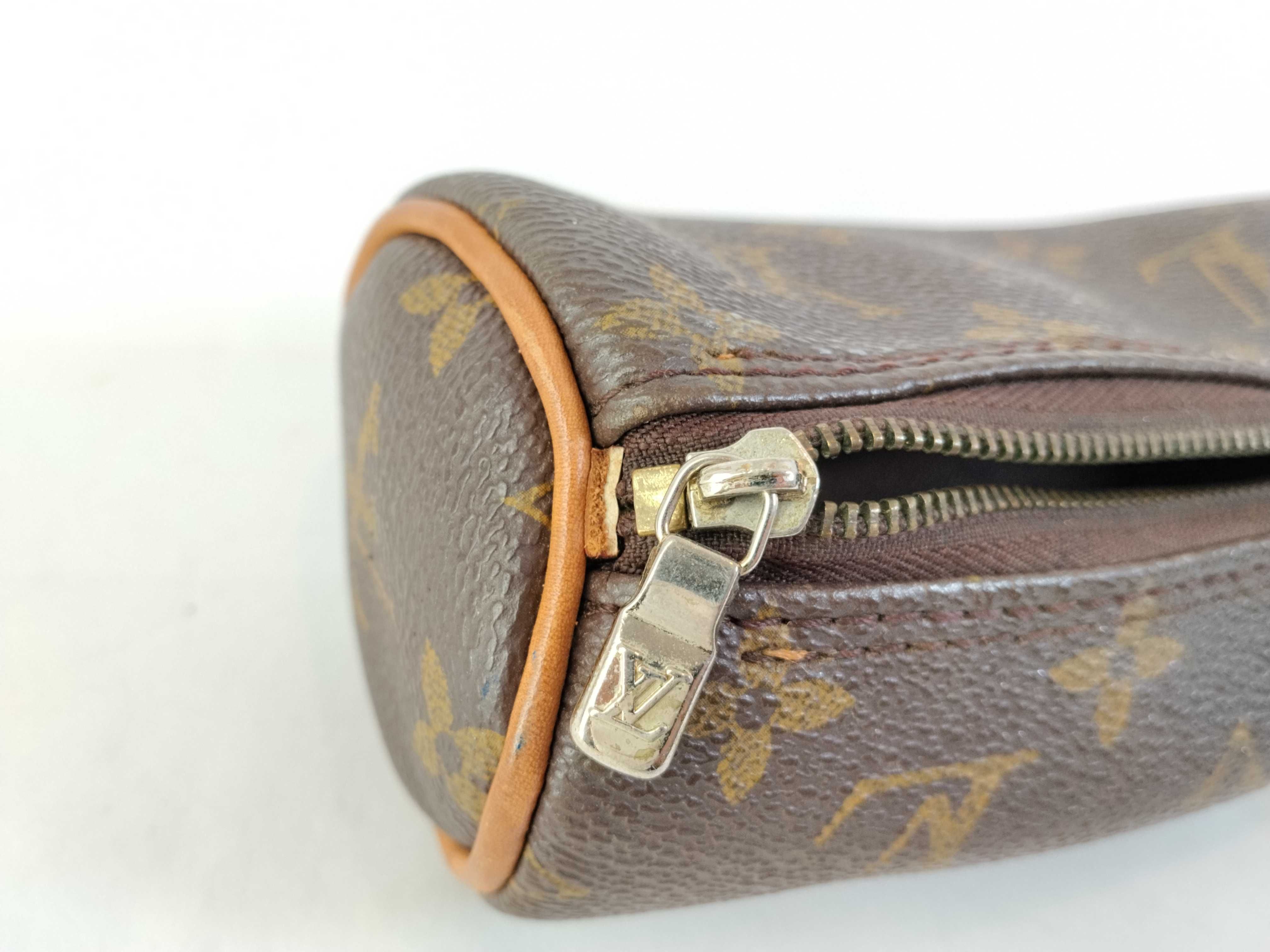 Monogram Louis Vuitton Cylindrical Pouch Monogram Pouch — view 9