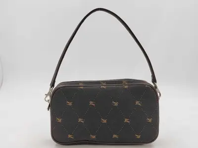 Blue Label Shadow Horse Accessory Pouch Brown Handbag