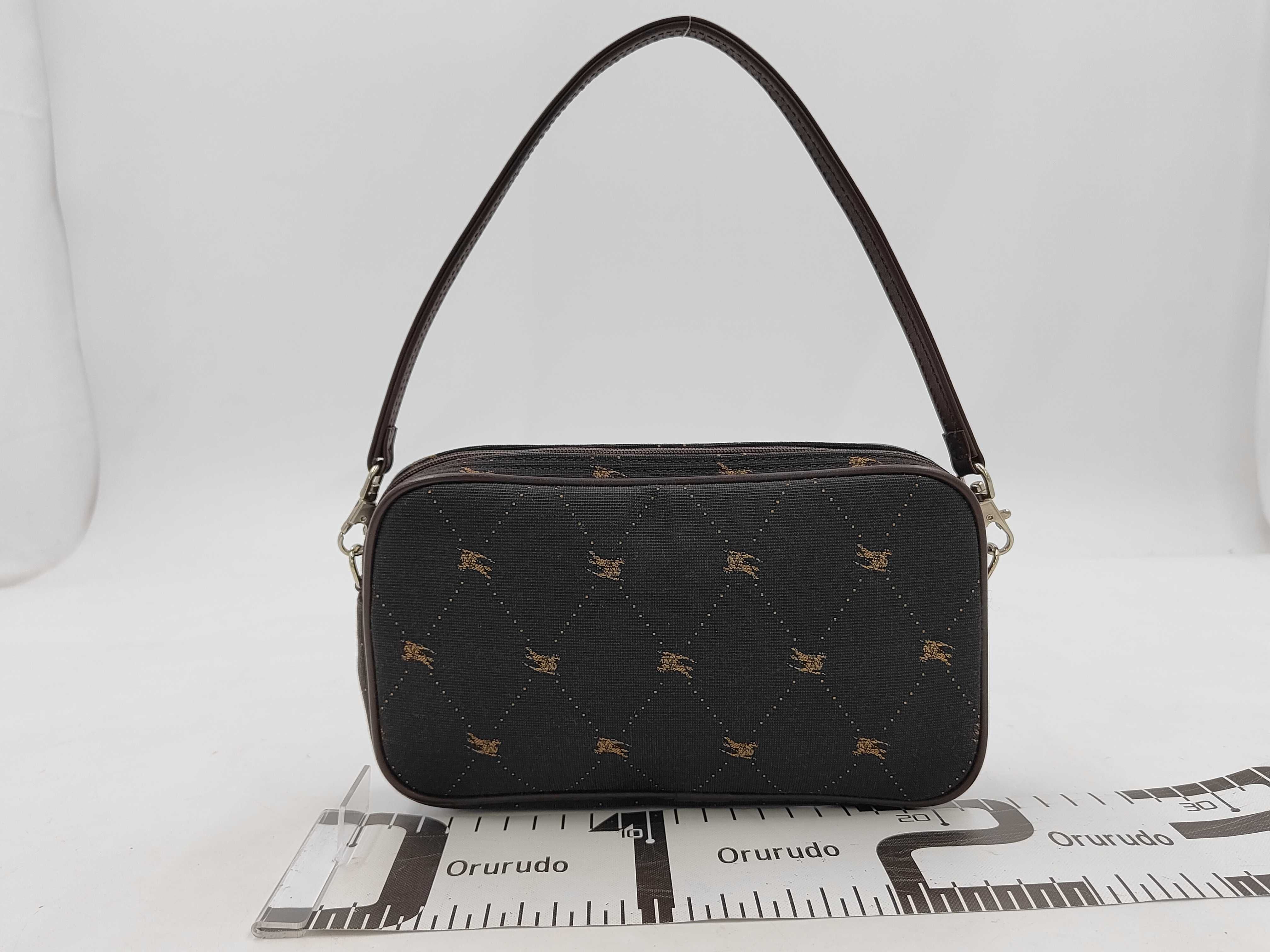 Blue Label Shadow Horse Accessory Pouch Brown Handbag — view 2