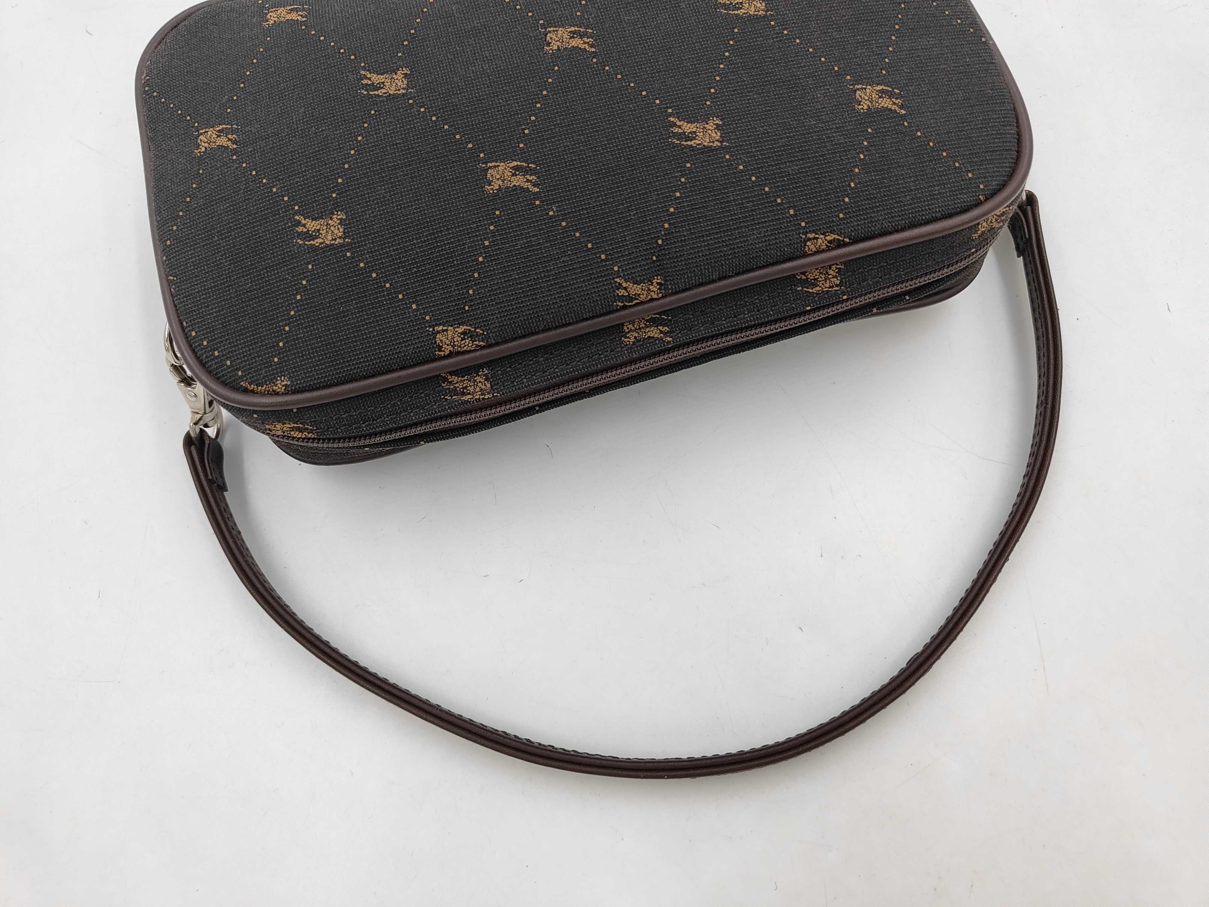 Blue Label Shadow Horse Accessory Pouch Brown Handbag — view 3