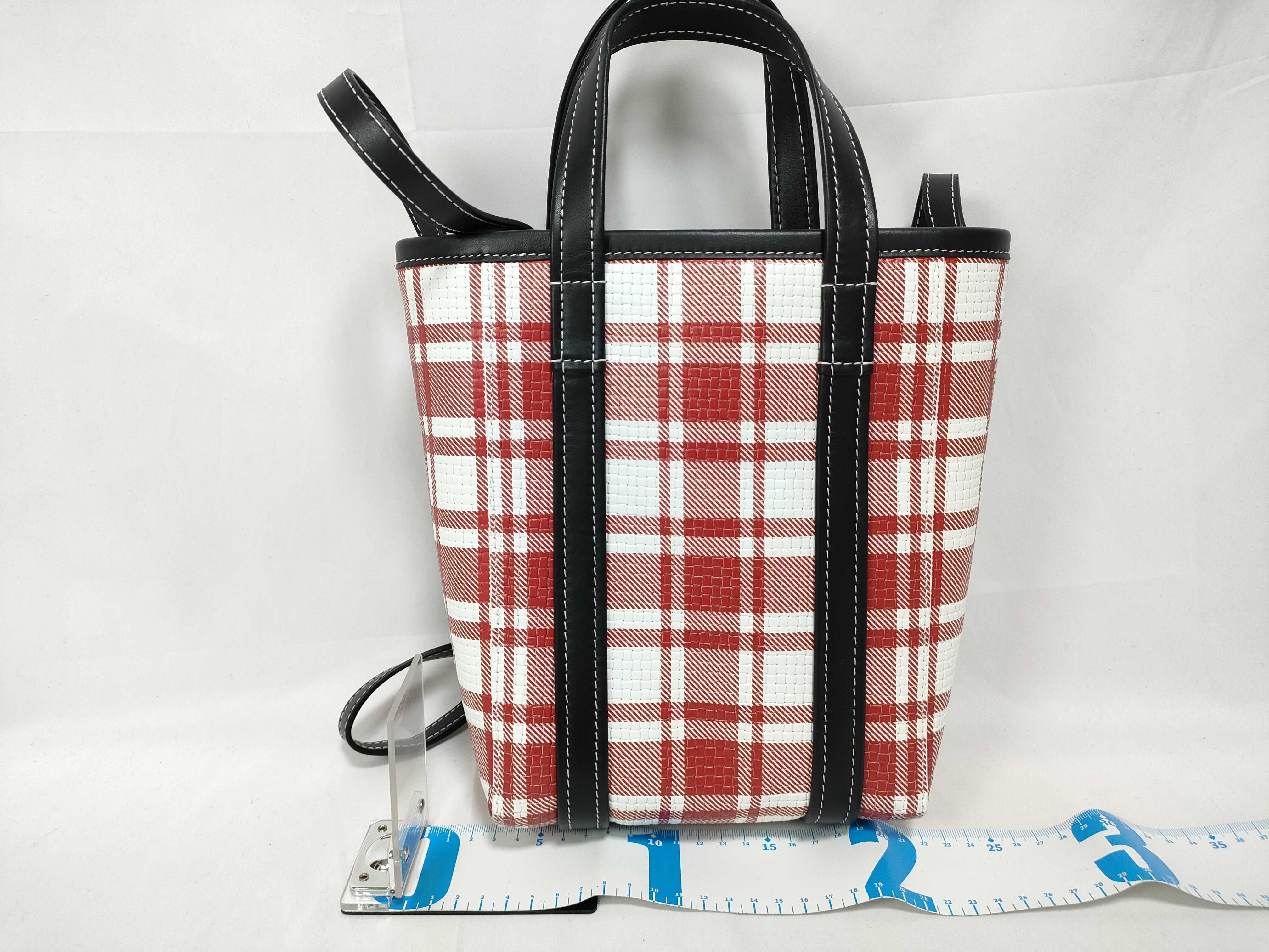 Leather 2-Way Handbag Black x Red 672983 Handbag — view 2