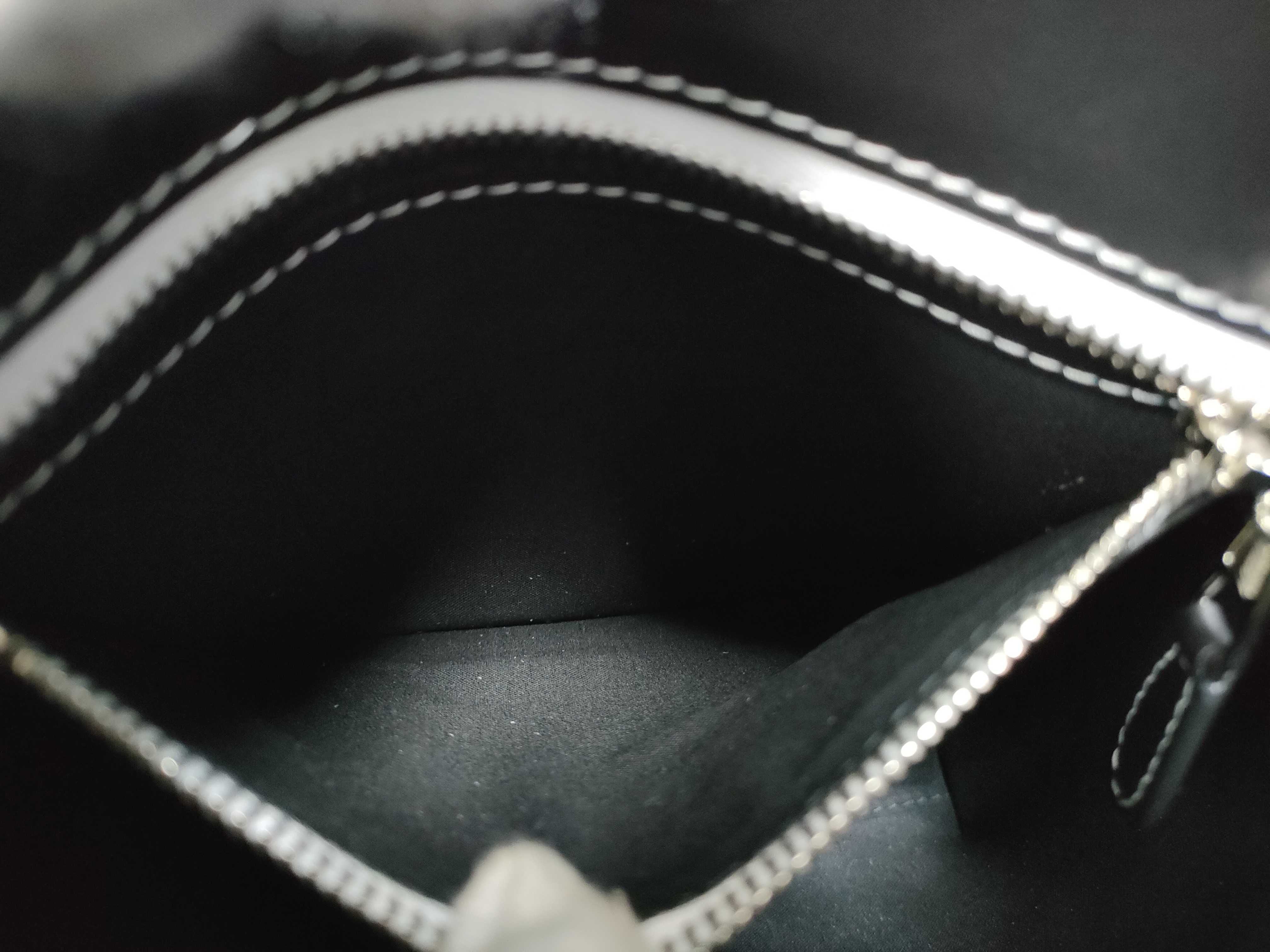 Leather 2-Way Handbag Black x Red 672983 Handbag — view 13