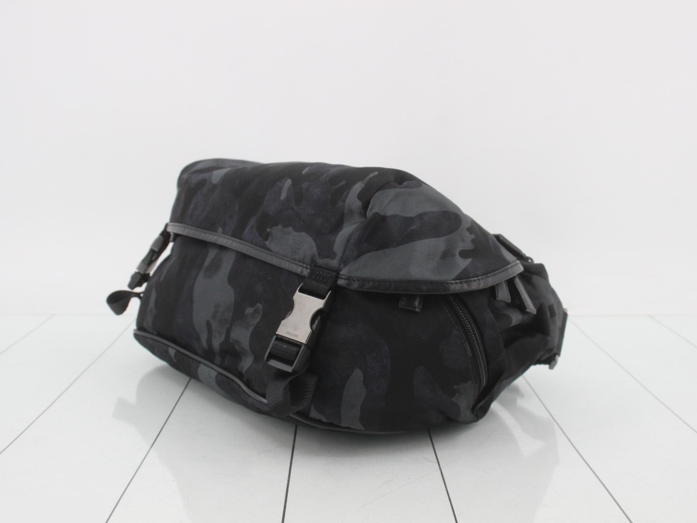 camouflage pattern messenger shoulder bag — view 6