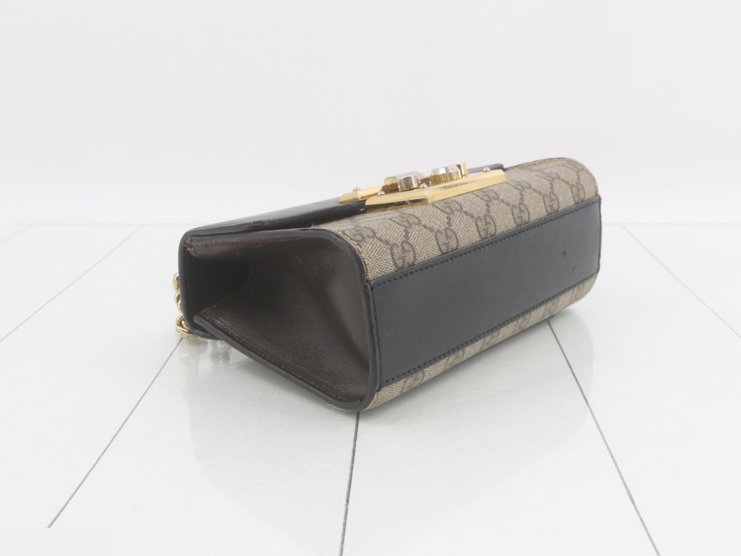 Padlock GG Supreme Chain Shoulder Bag — view 5