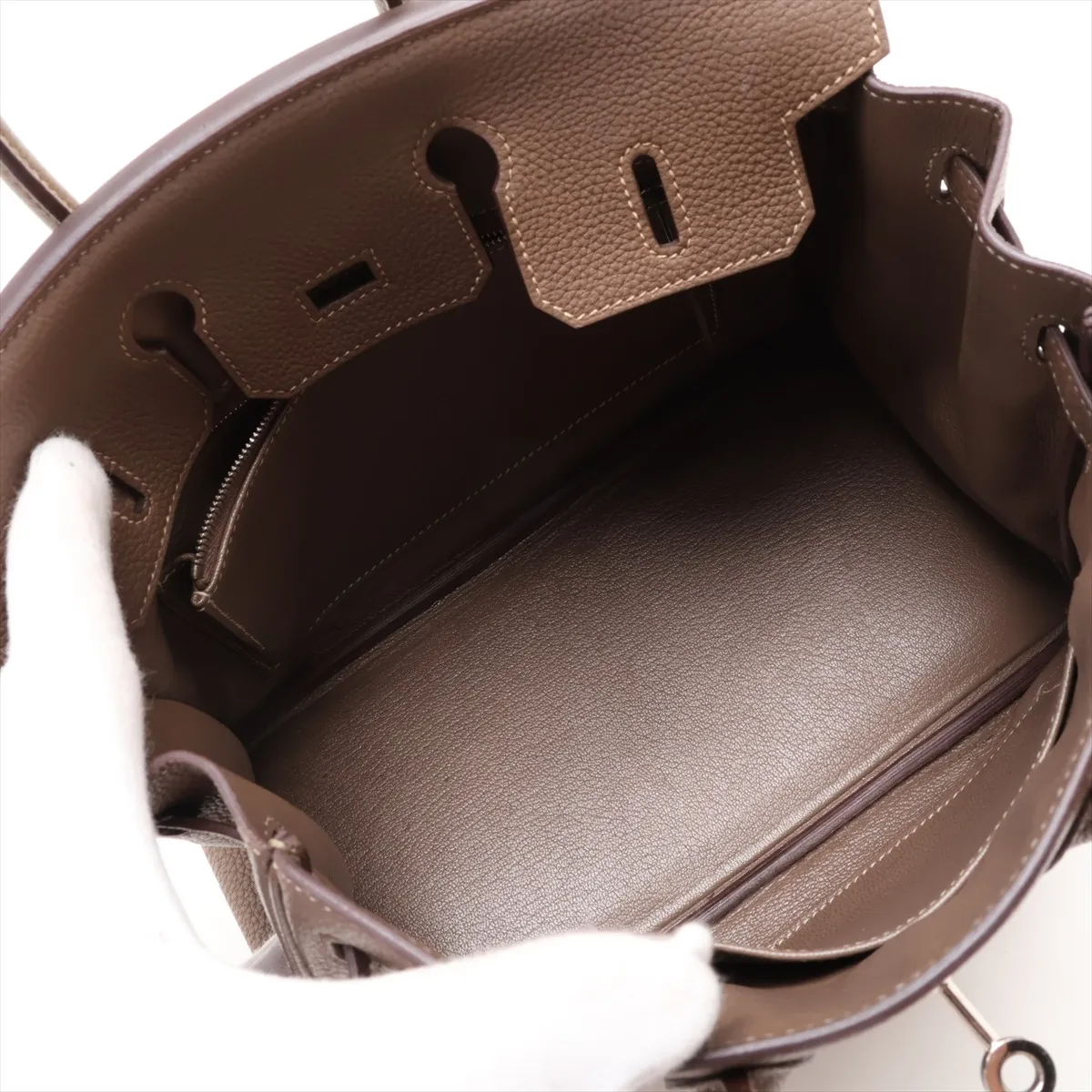 [Individually packaged] Hermes Birkin 25 Letourné Togo Brown Silver Hardware C: 2018 — view 7