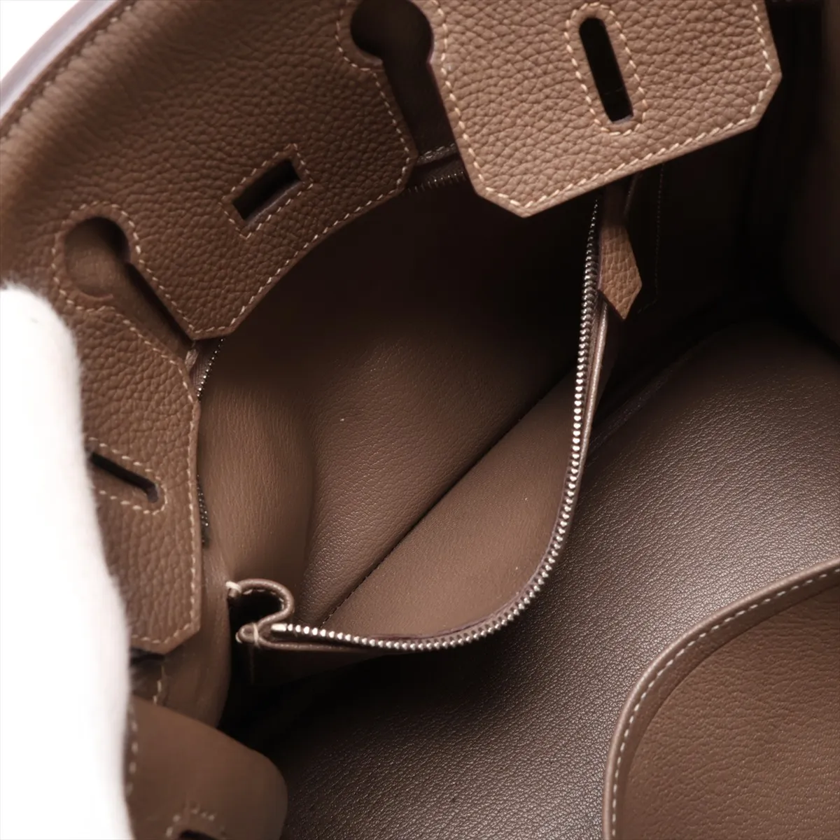 [Individually packaged] Hermes Birkin 25 Letourné Togo Brown Silver Hardware C: 2018 — view 9