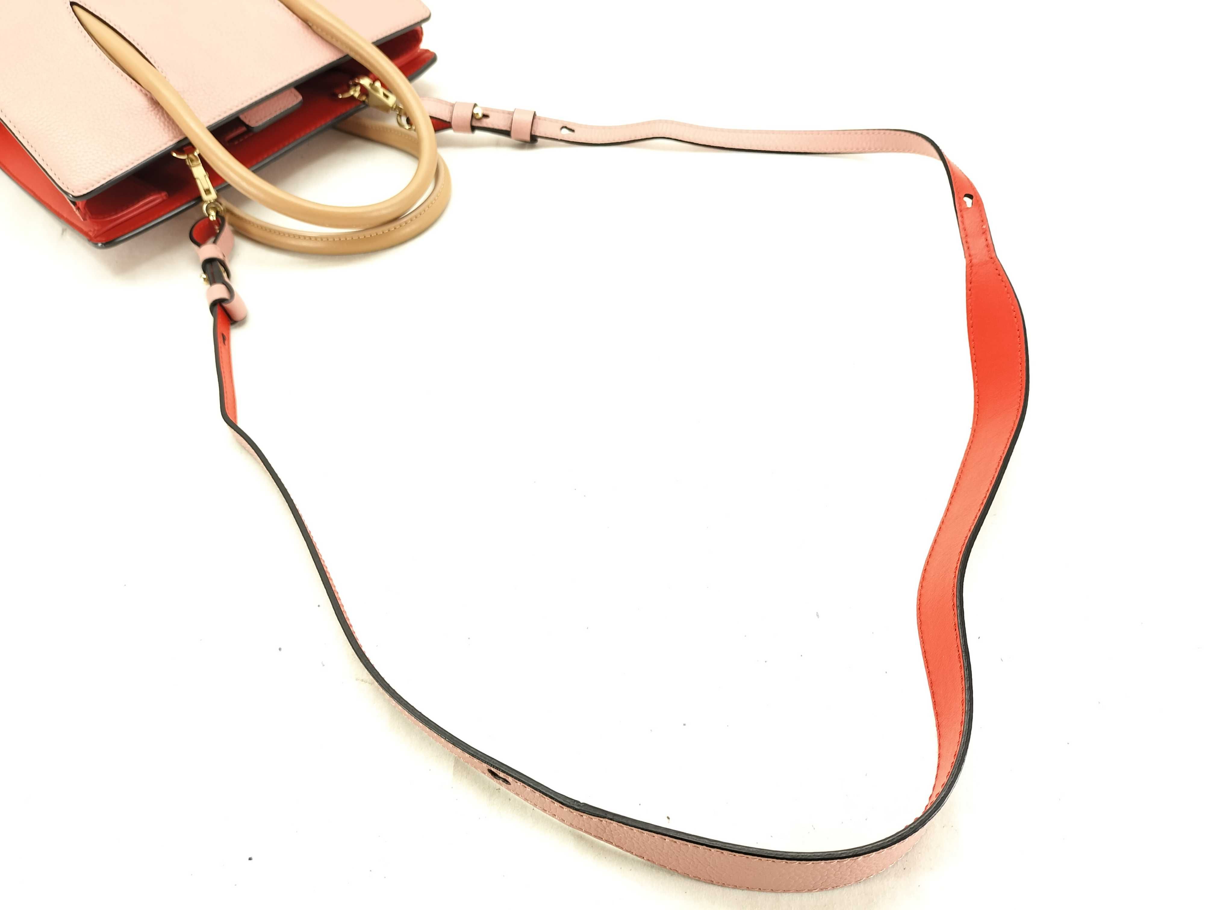 Spike Stud Paloma Mini Leather x Patent Leather 2-Way Handbag Pink Handbag — view 4