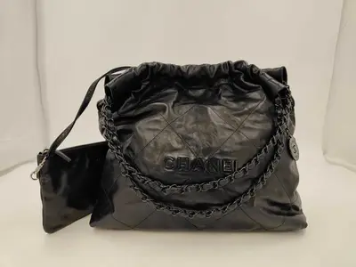 22 Bag All Black Shoulder Bag