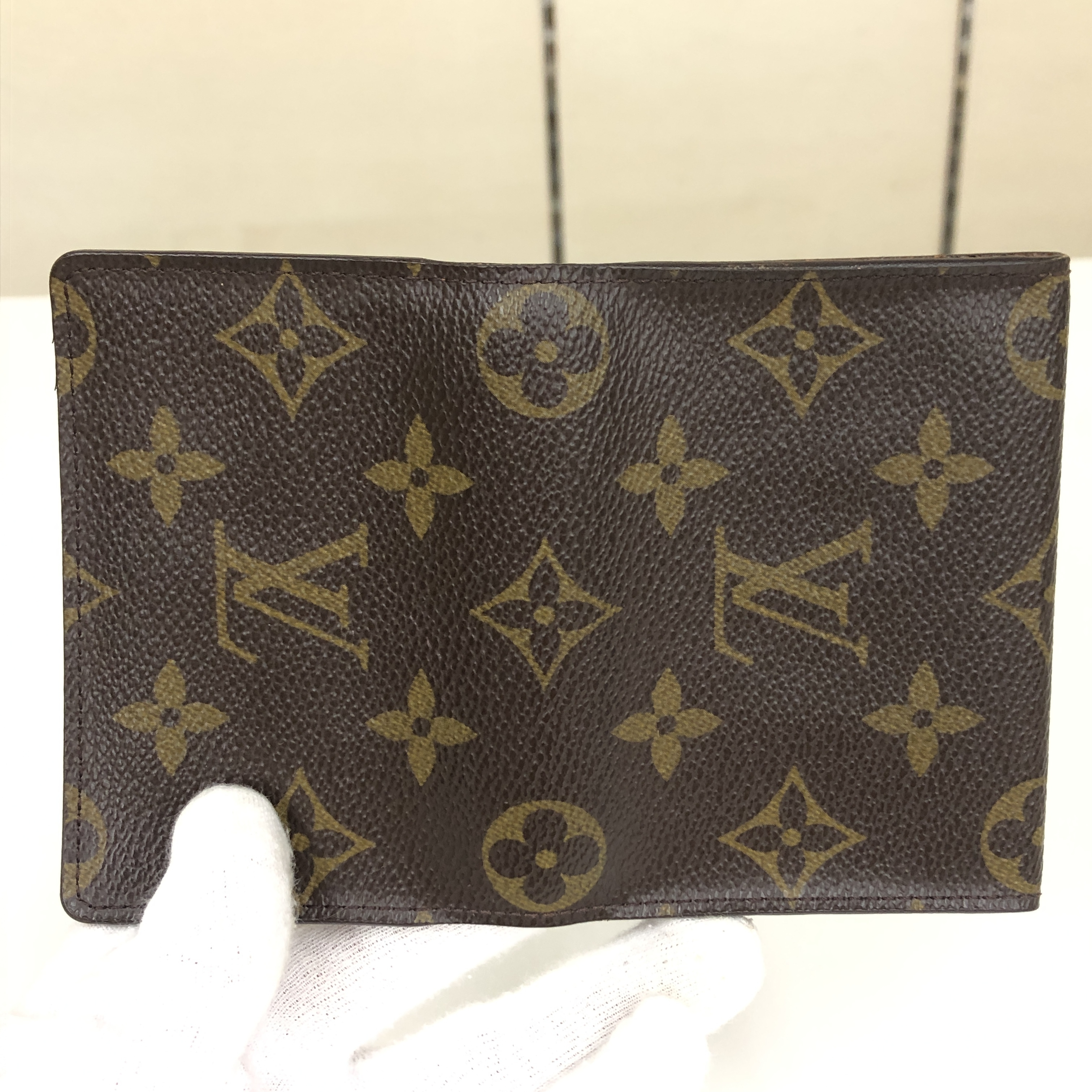 No stickiness Louis Vuitton Monogram Enveloppe Carte de Visite M62920 Card Case AS0011 Business Card Holder Pass Case Made in Spain Box Card Case — view 11