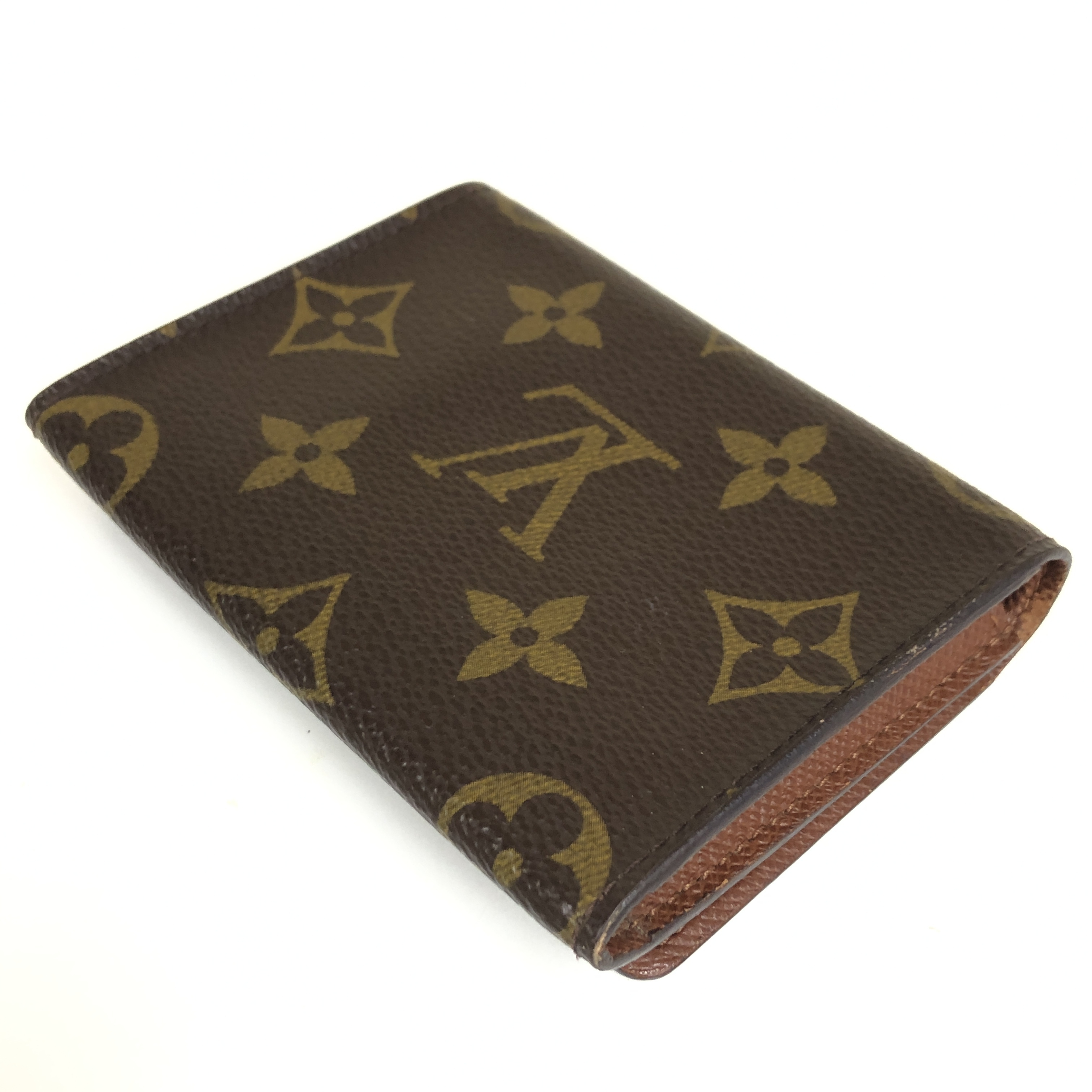 No stickiness Louis Vuitton Monogram Enveloppe Carte de Visite M62920 Card Case AS0011 Business Card Holder Pass Case Made in Spain Box Card Case — view 6