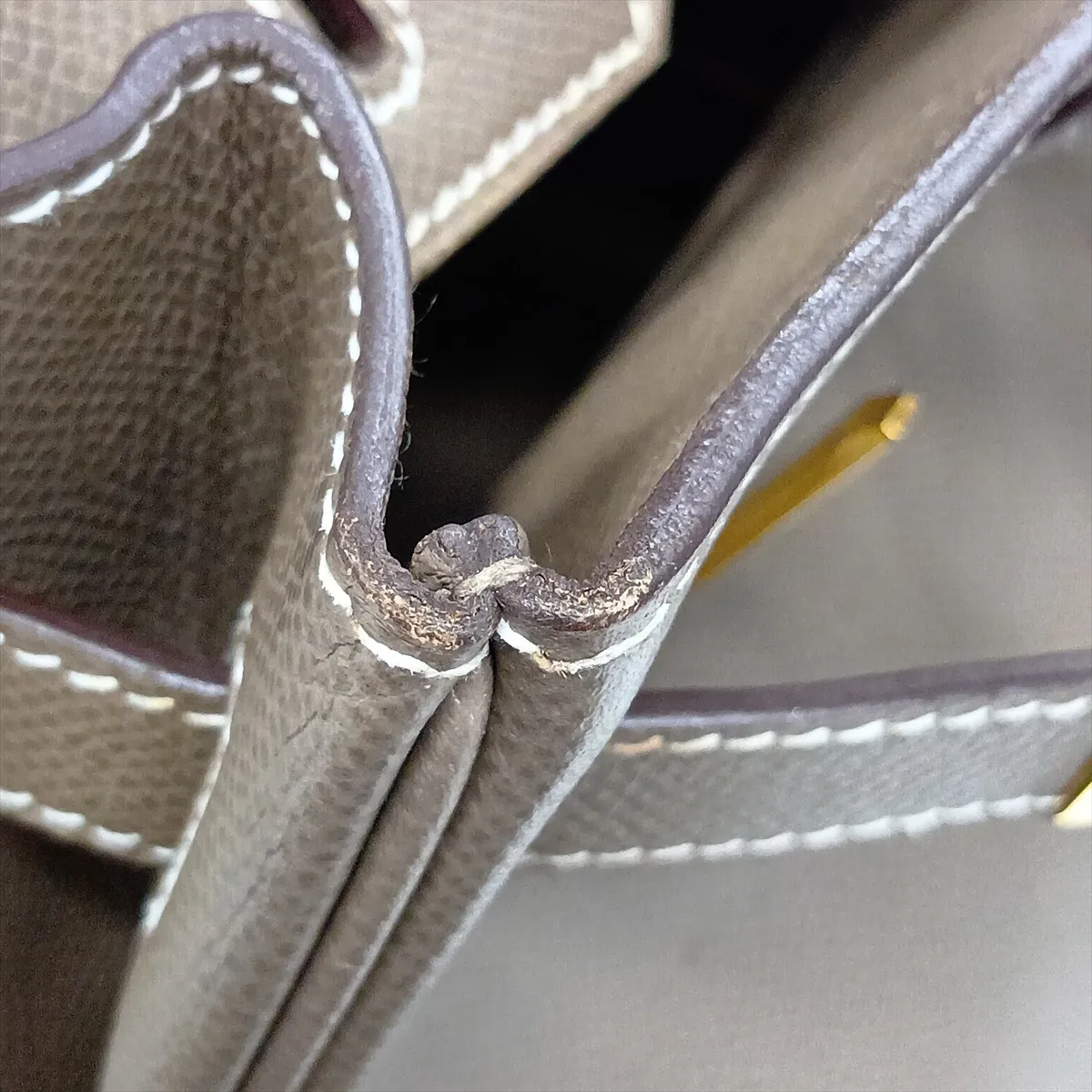 [Individually packaged] Hermes Birkin 30 Letournée Veau Epsom Etoupe Gold Hardware D: 2019 — view 12