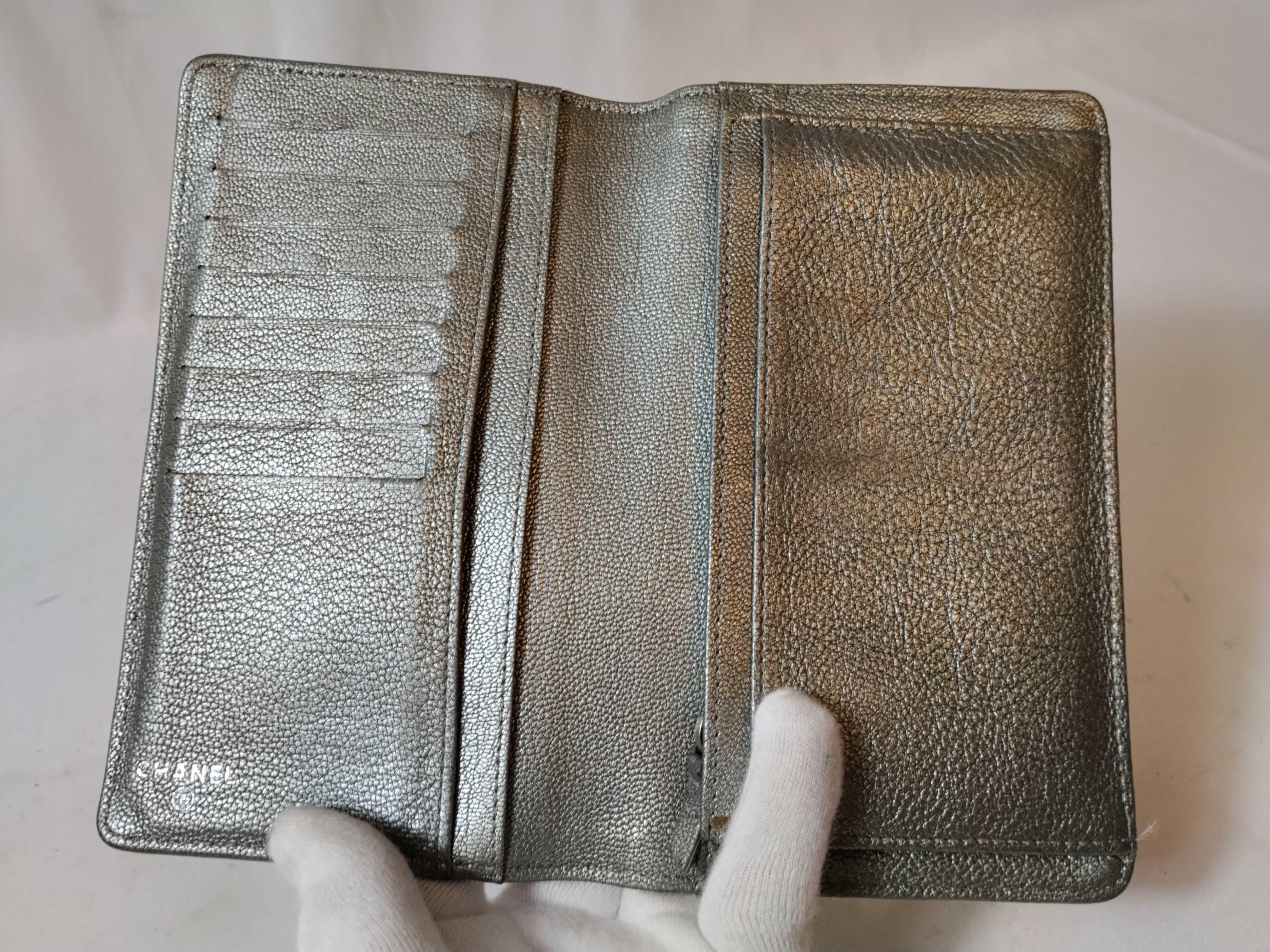 Lambskin Bicolore Long Wallet — view 7