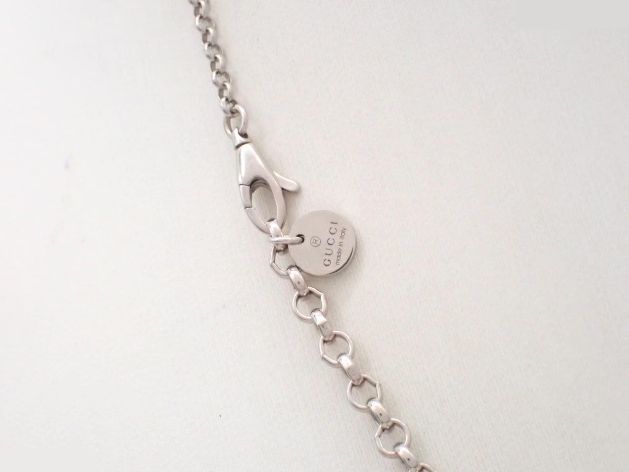 Interlocking G Necklace, 925 Sterling Silver, Approx. 7.2g, Chain Approx. 48cm — view 2