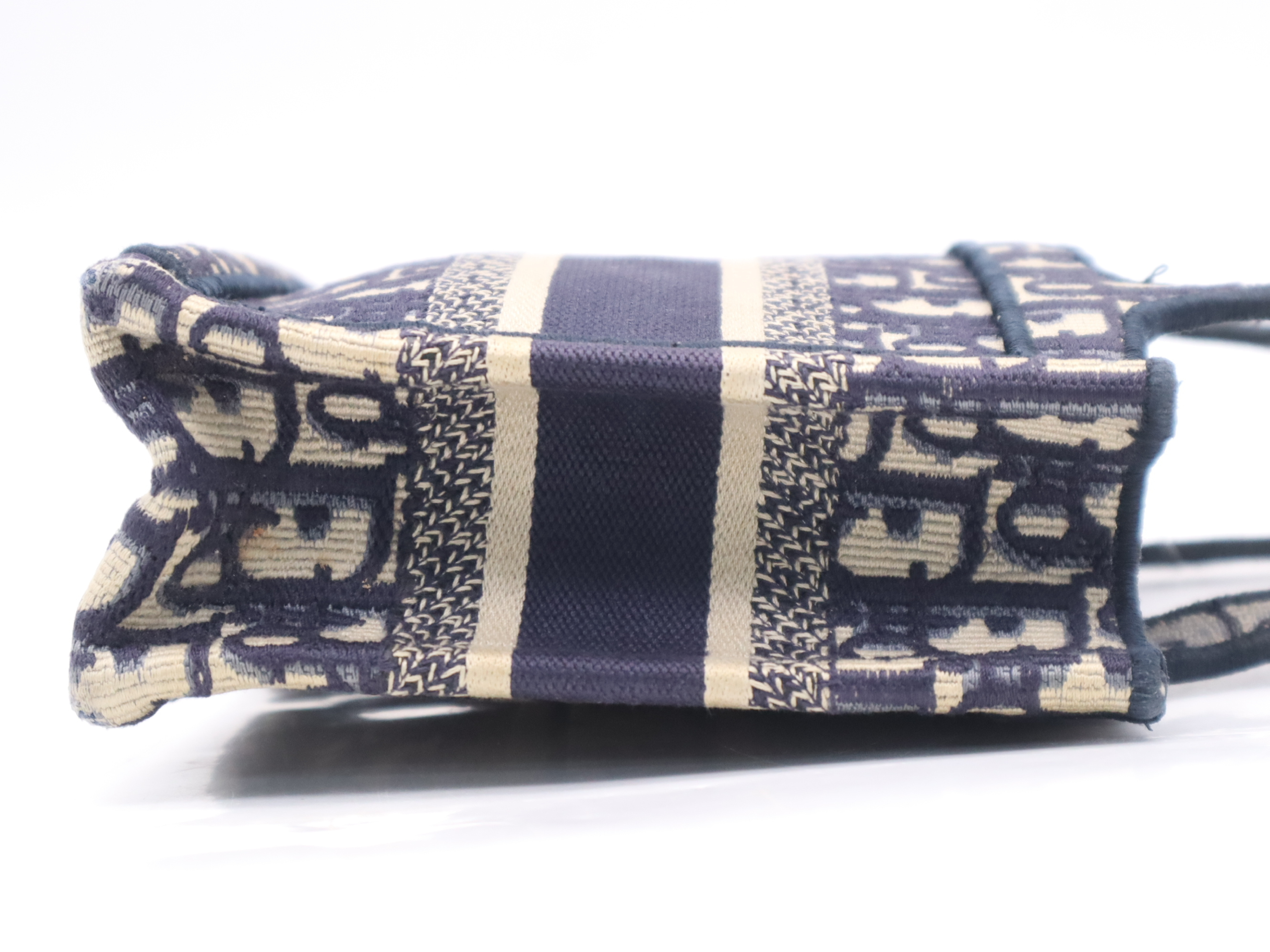 Trotter Mini Book Tote Bag, Blue Handbag — view 5