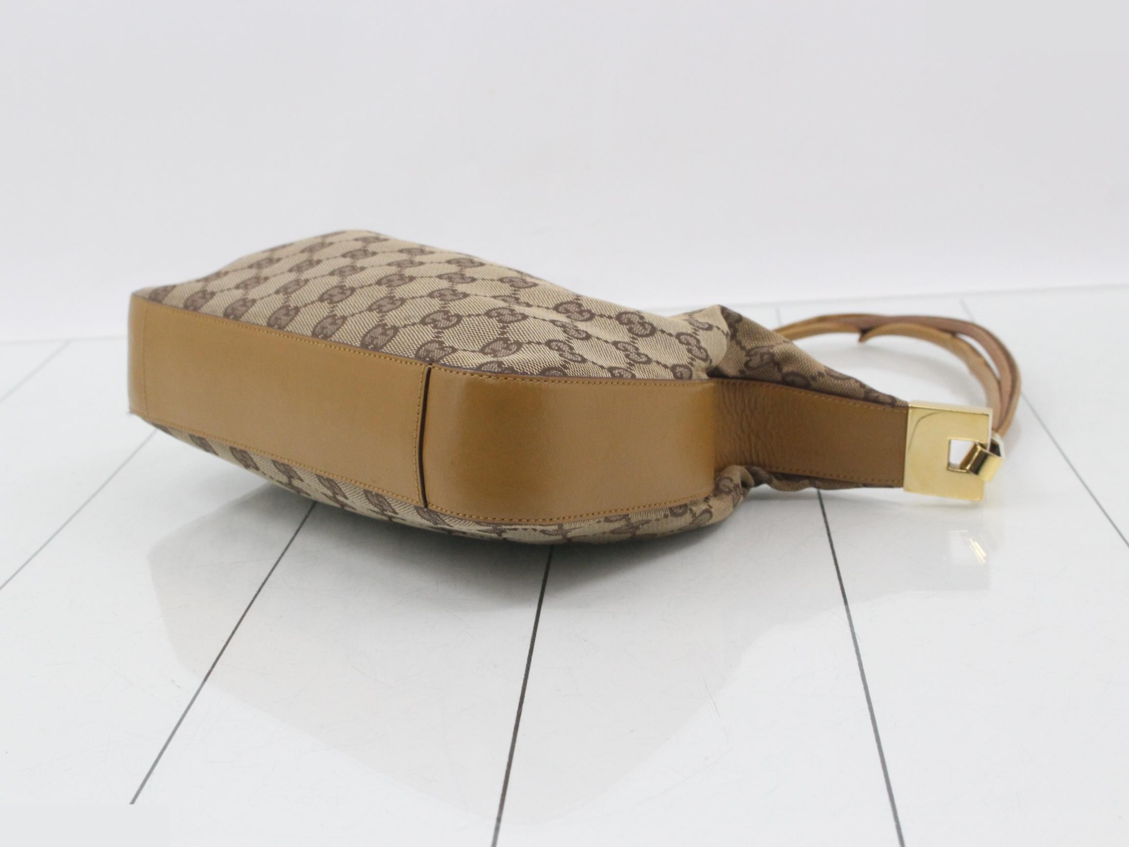 GG Canvas Leather One-Shoulder Bag — view 6