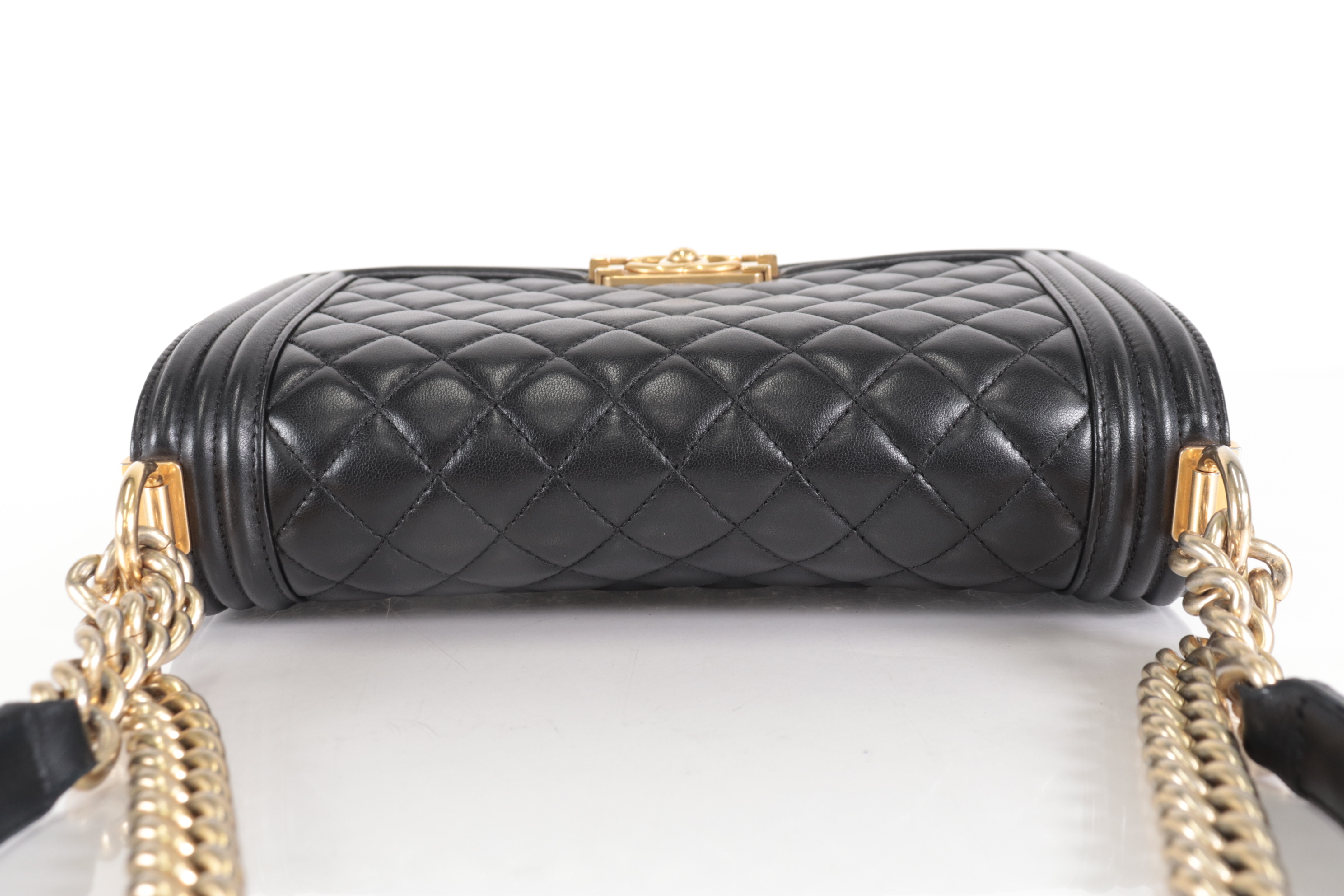 Boy Chanel Lambskin Chain Shoulder Bag (Serial Number 22) — view 5