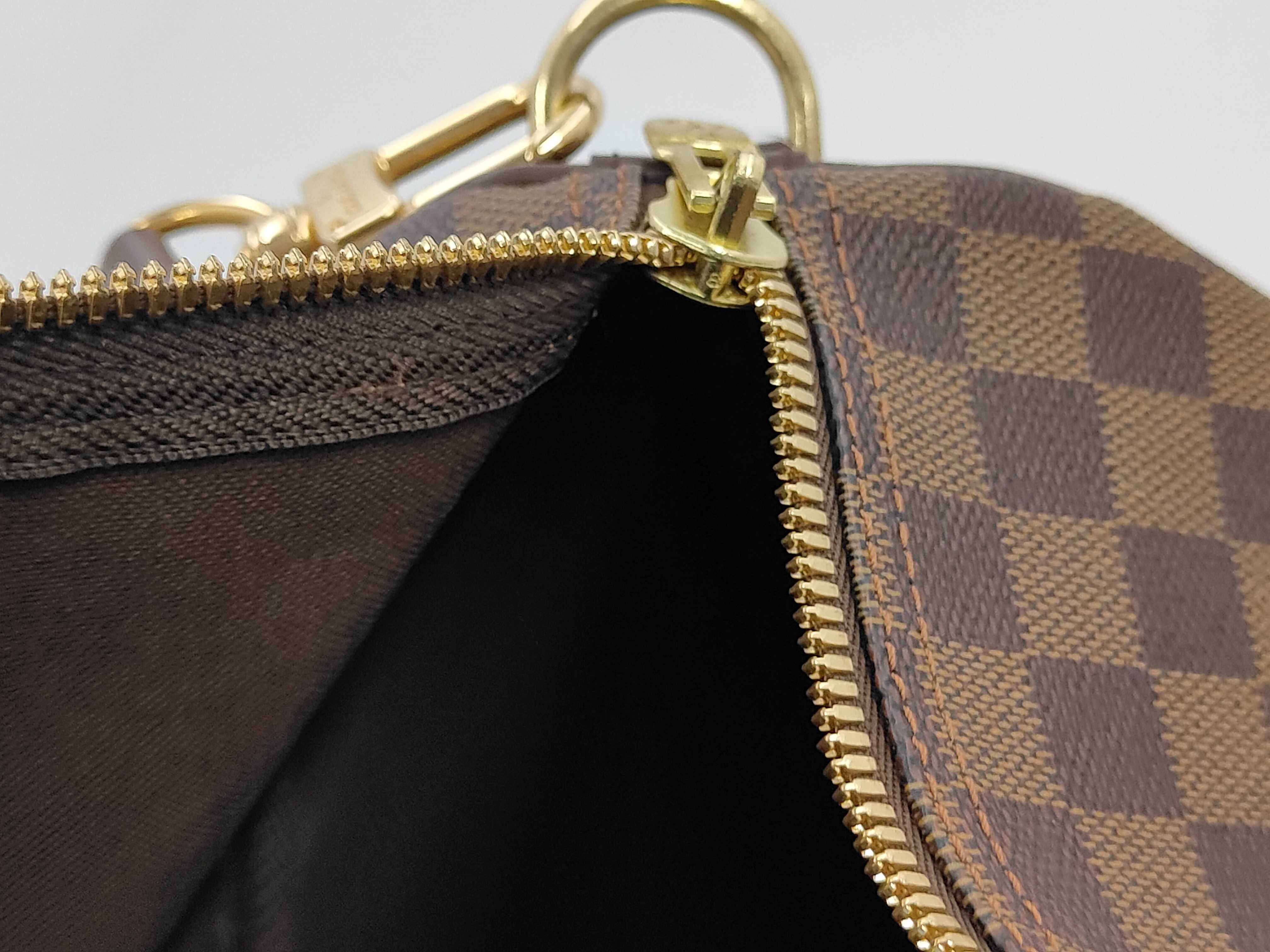 Damier N41414 Keepall Bandoulière 55 Boston Bag with Initials — view 9