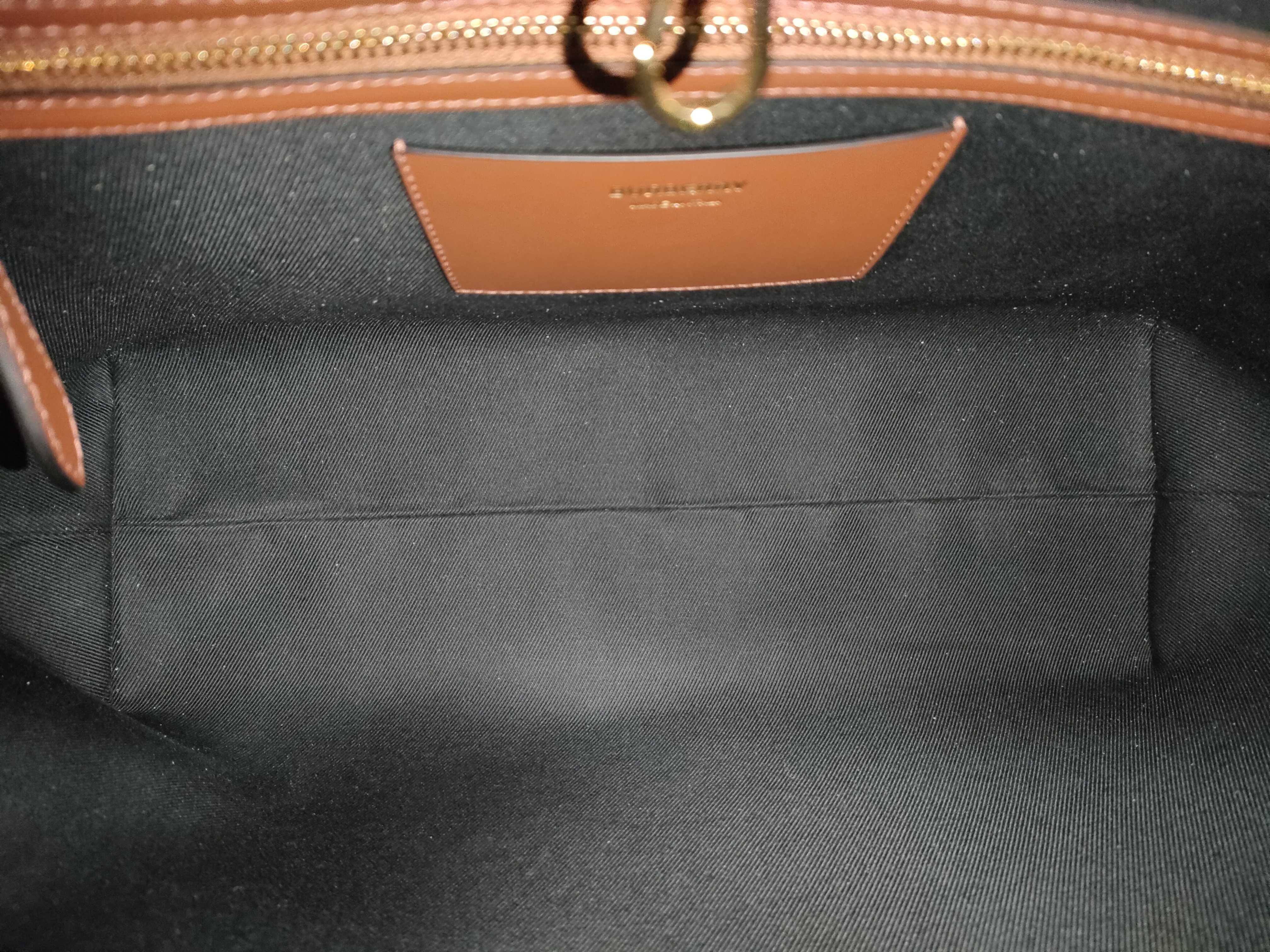 PVC x Leather Tote Bag, Brown Tote Bag — view 9