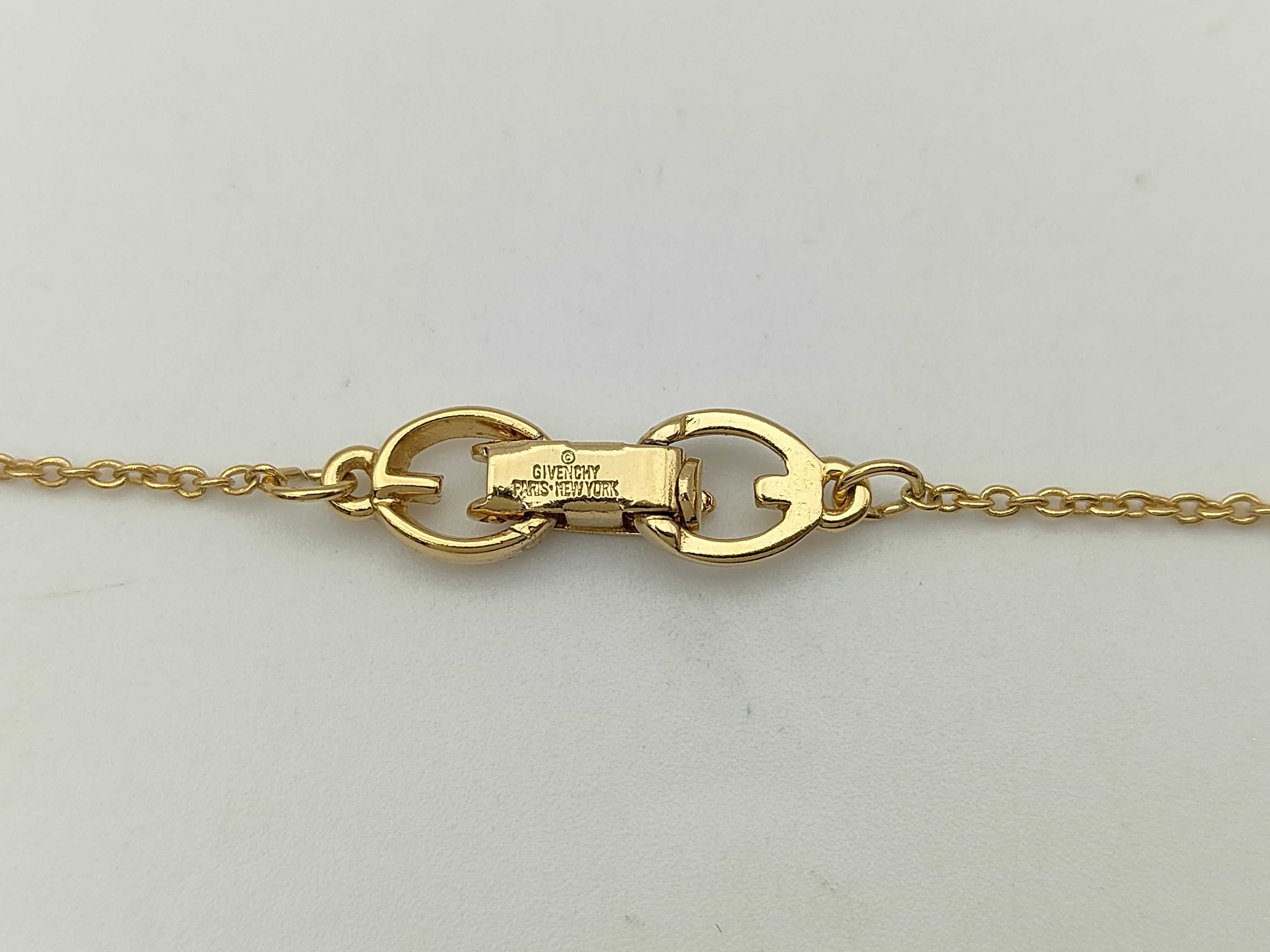 Heart G Logo Rhinestone Gold Necklace Earrings — view 5