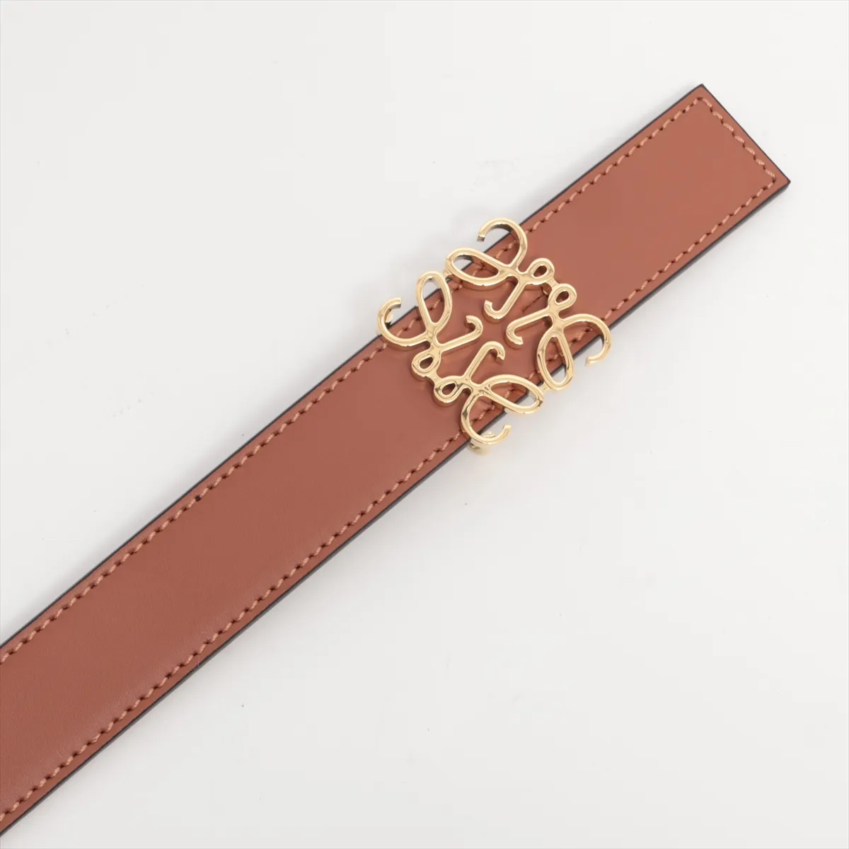 Anagram Belt 70 Leather Brown — view 2