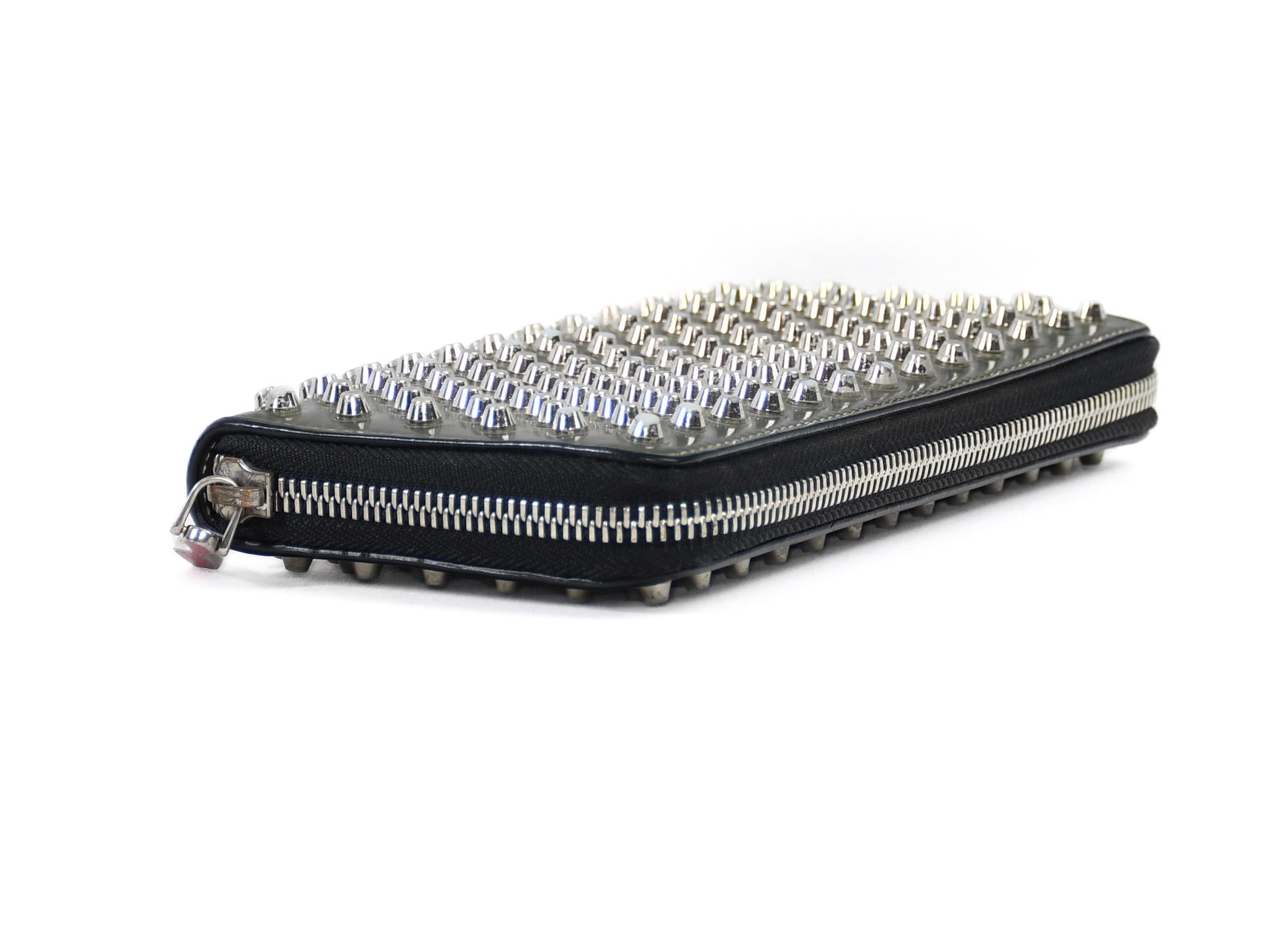 Comes with box and dust bag. Panettone round zipper wallet by Christian Louboutin. — view 7