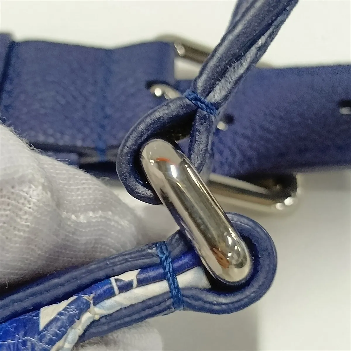 Monogram Bandana Discovery Bumbag PM M20587 Blue (RFID detected) — view 11