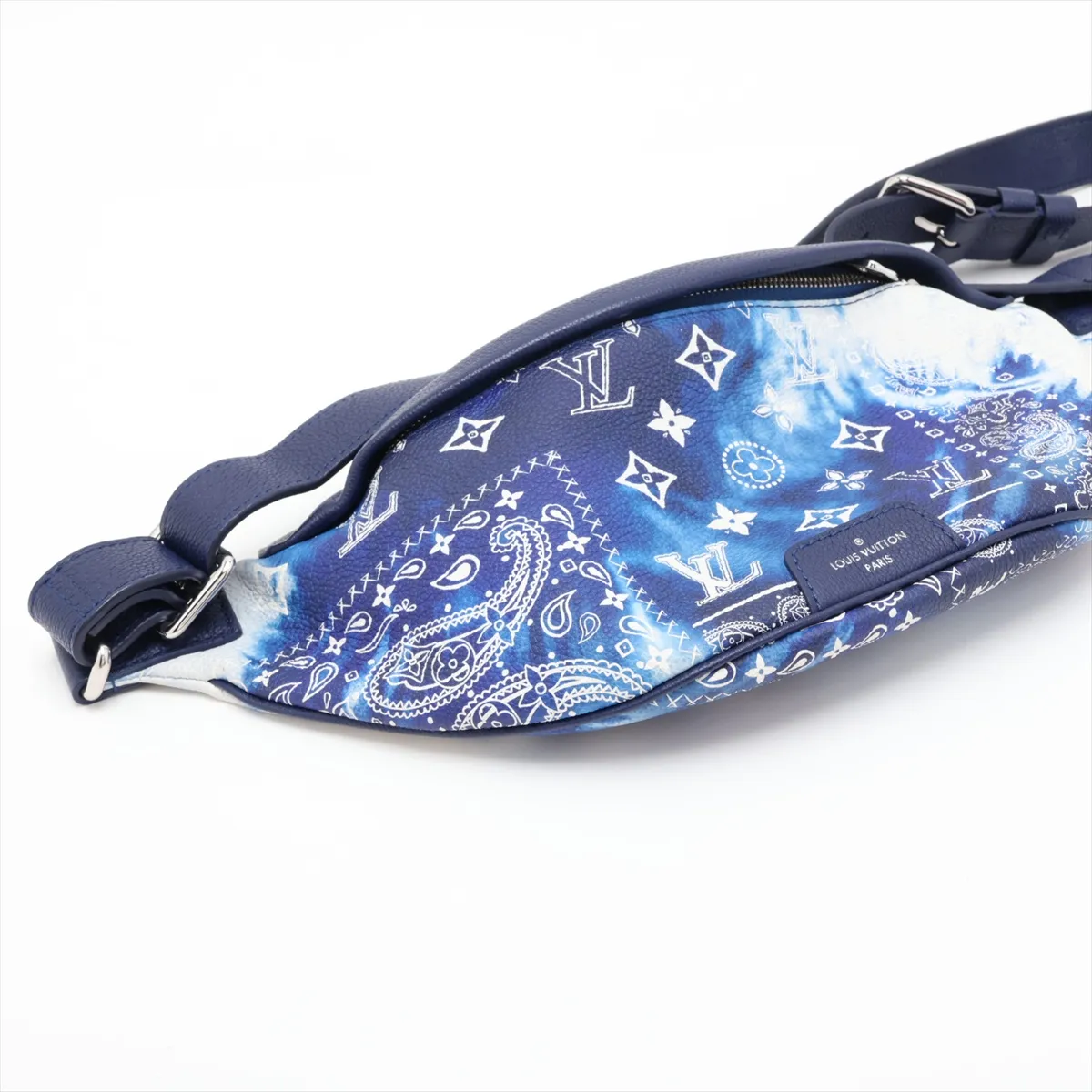 Monogram Bandana Discovery Bumbag PM M20587 Blue (RFID detected) — view 4