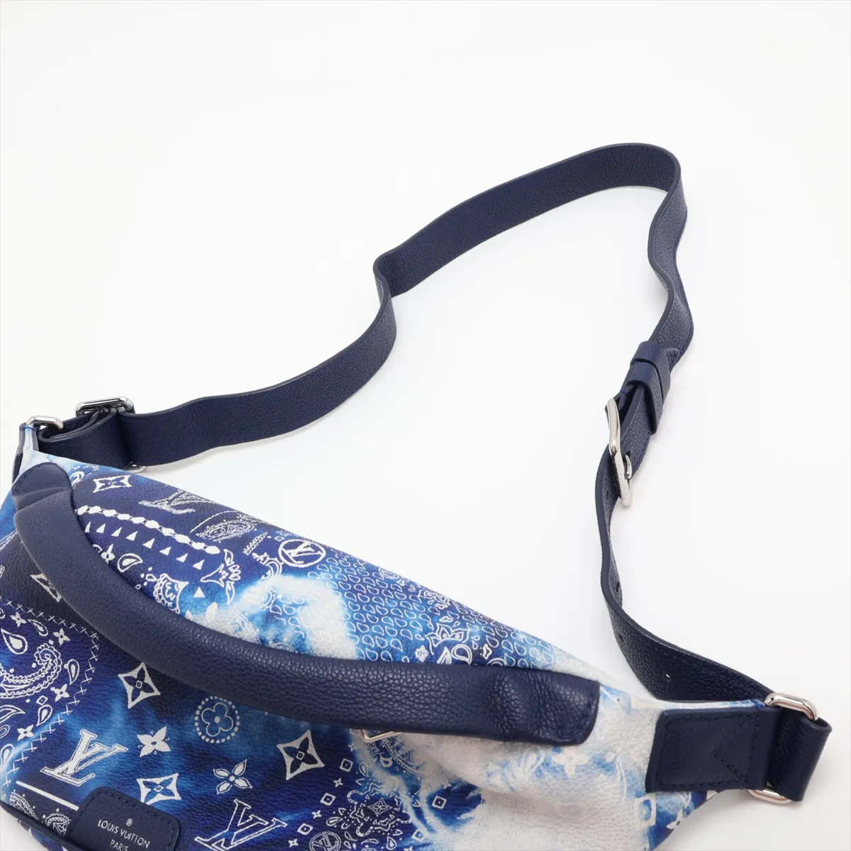 Monogram Bandana Discovery Bumbag PM M20587 Blue (RFID detected) — view 5