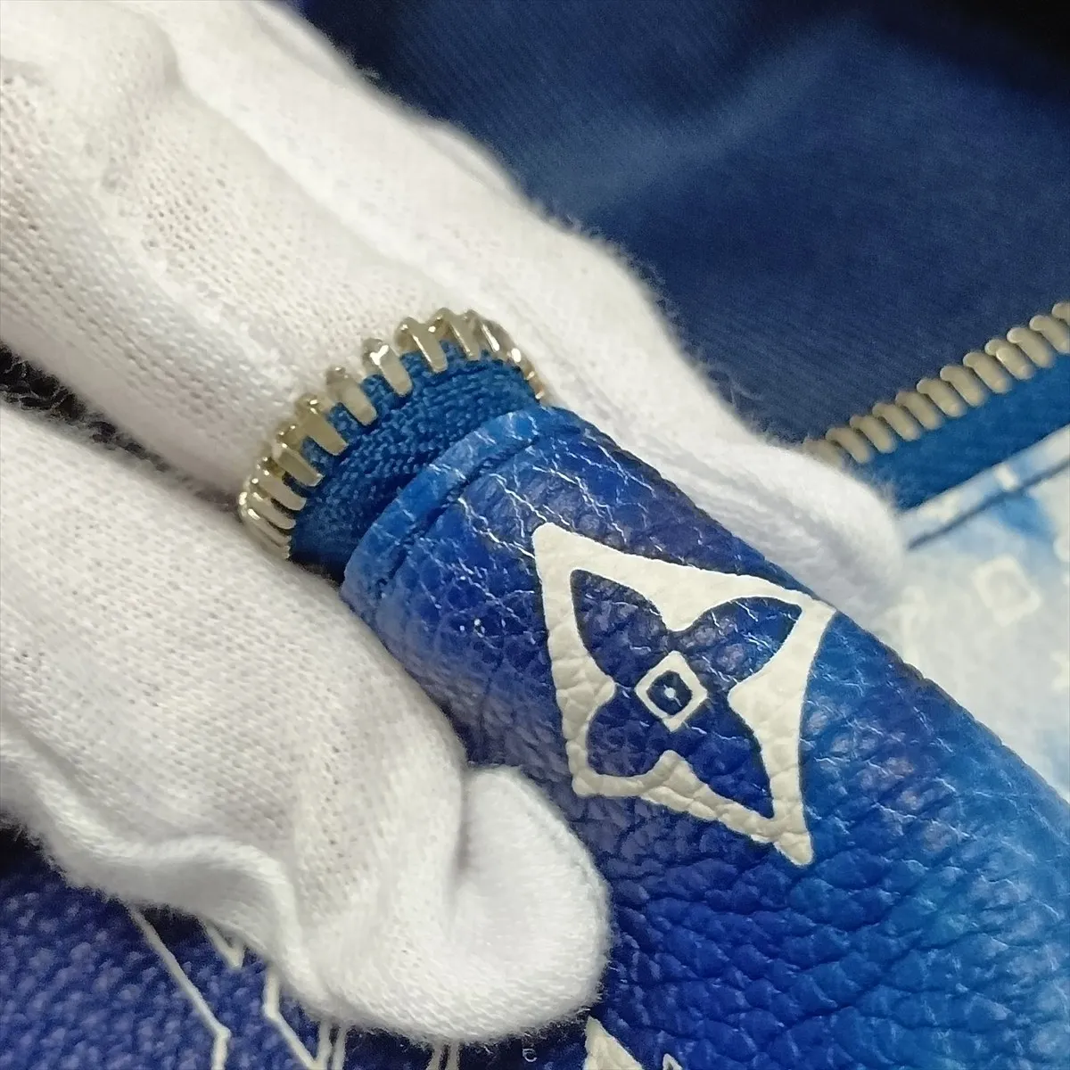 Monogram Bandana Discovery Bumbag PM M20587 Blue (RFID detected) — view 9