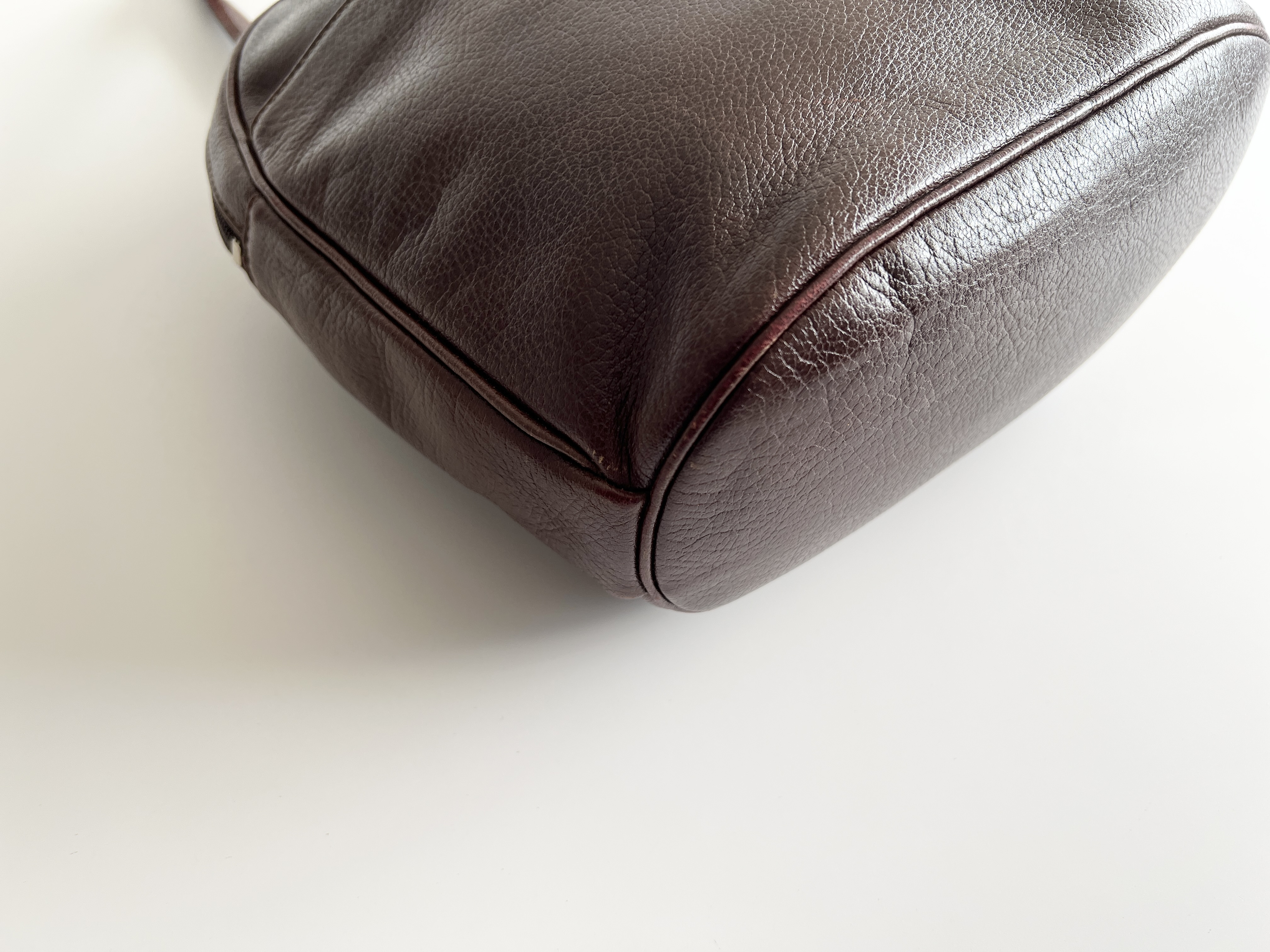 Vintage Leather Shoulder Bag Tote Bag — view 11