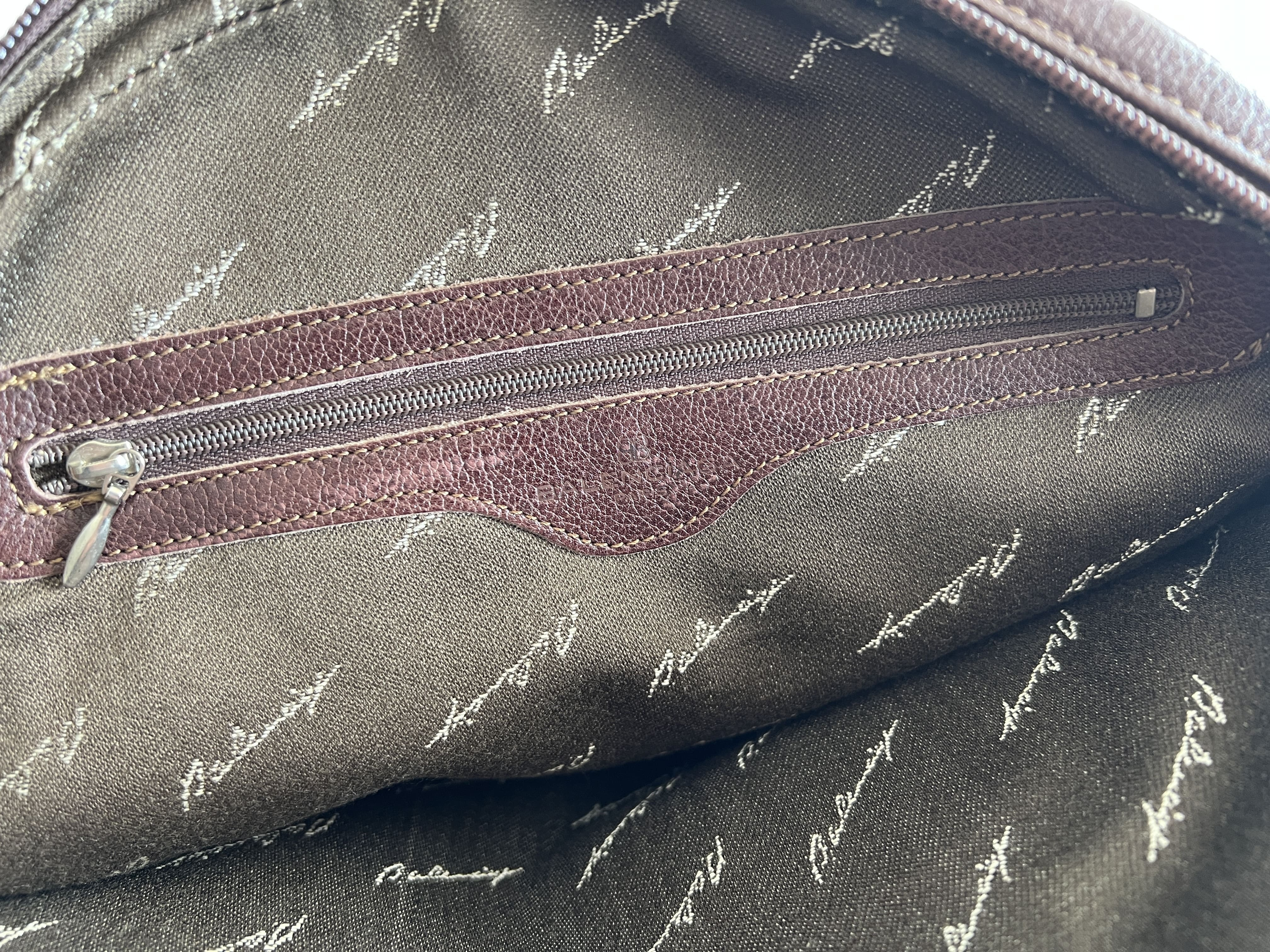 Vintage Leather Shoulder Bag Tote Bag — view 6