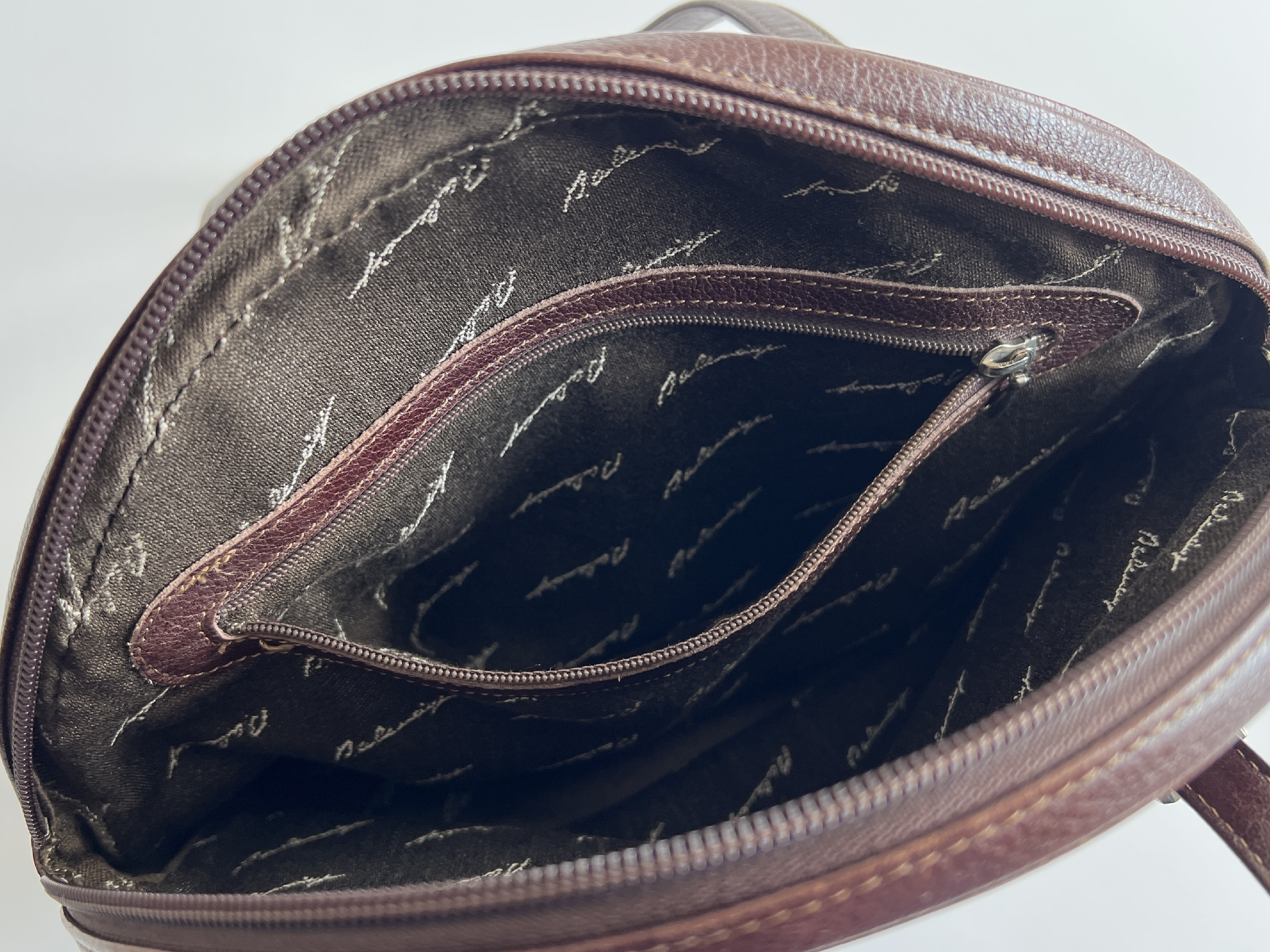 Vintage Leather Shoulder Bag Tote Bag — view 7