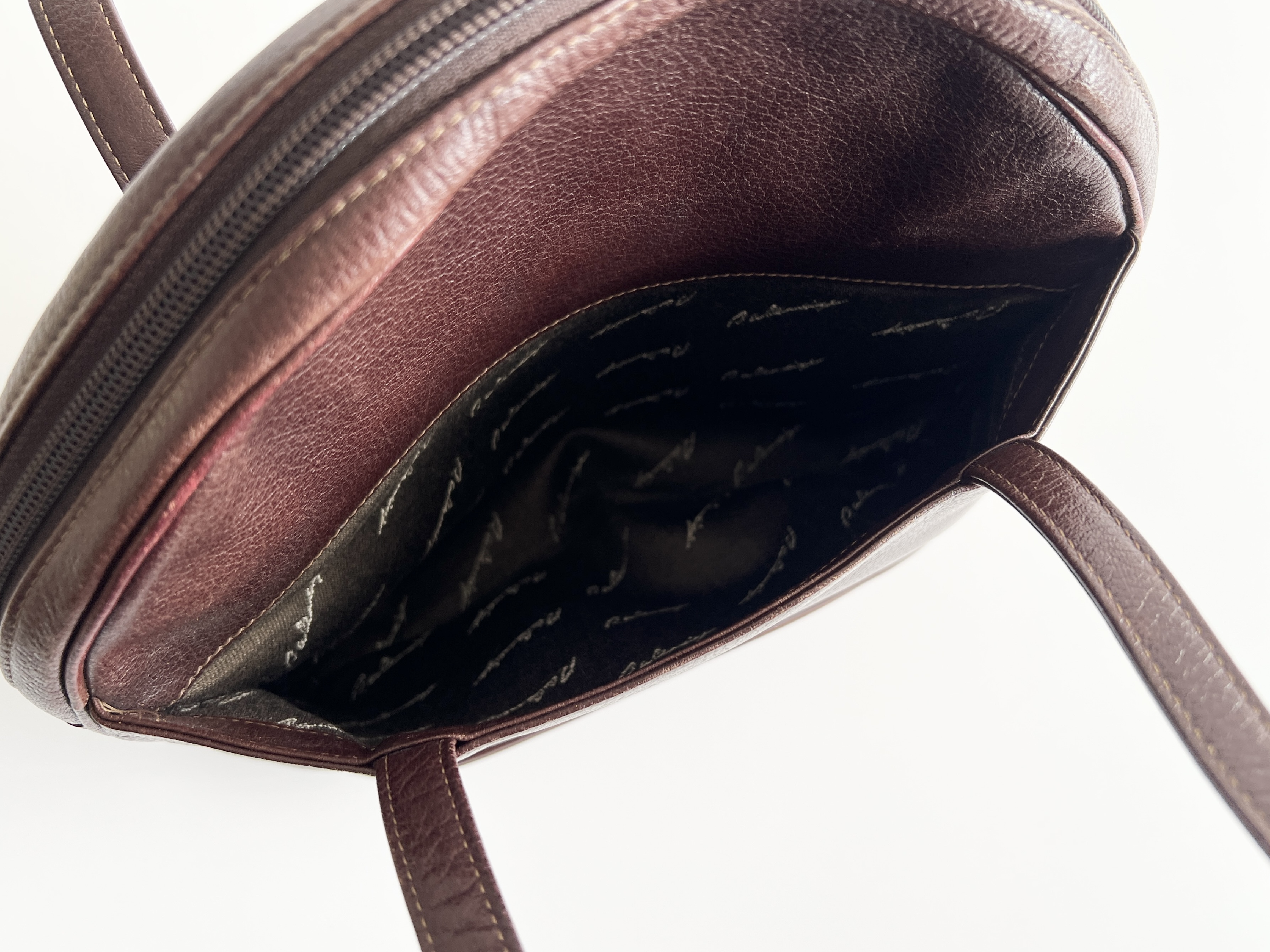 Vintage Leather Shoulder Bag Tote Bag — view 8
