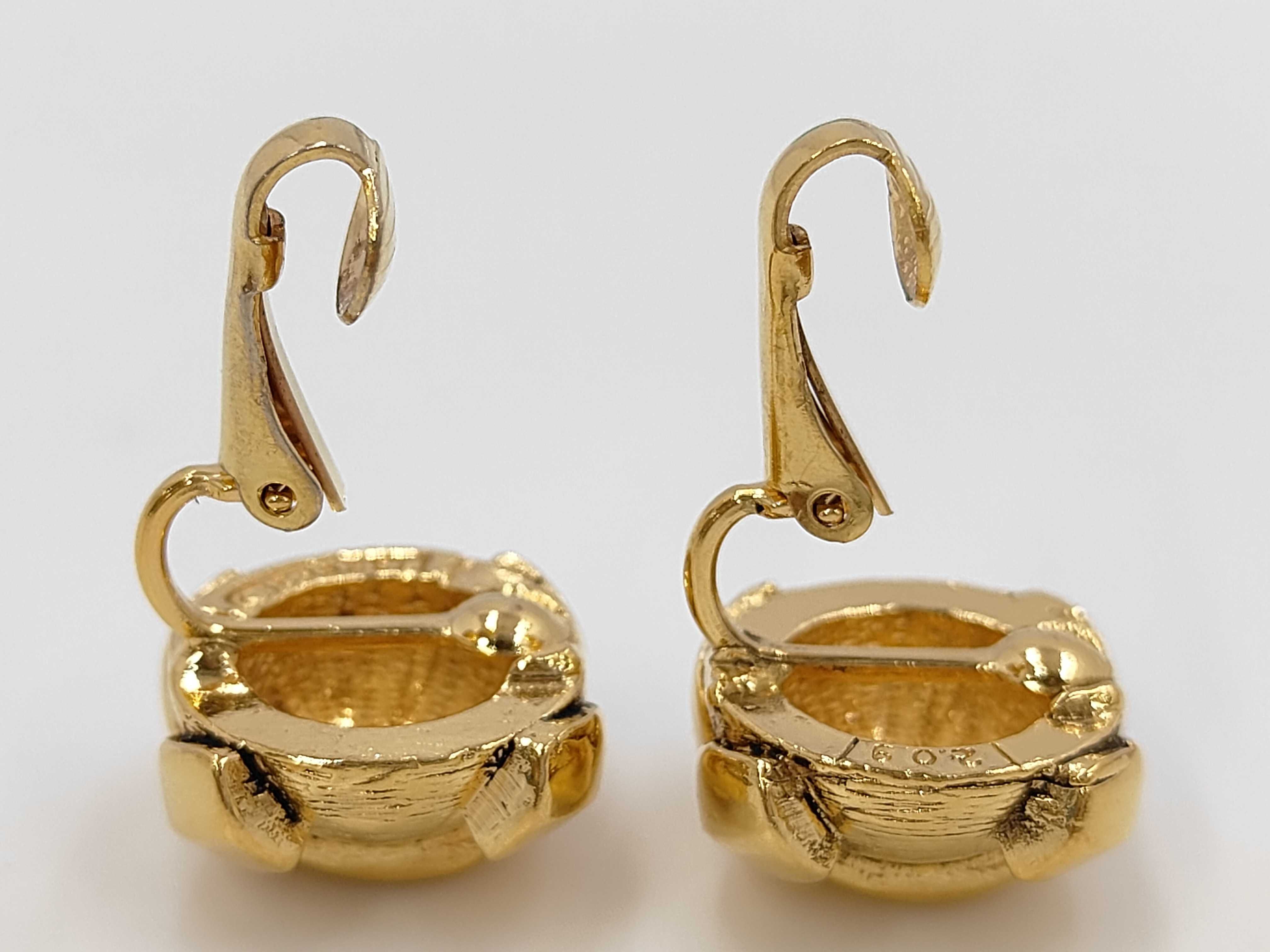 209 Coco Mark Gold Earrings — view 4