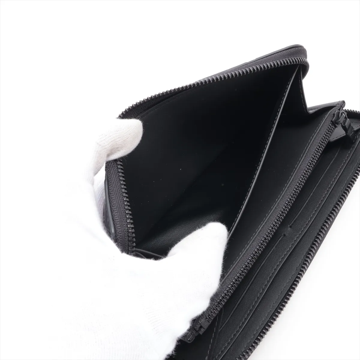 Monogram Shadow Zippy Wallet Horizontal M80333 Black Round Zip Wallet (RFID detected) — view 4