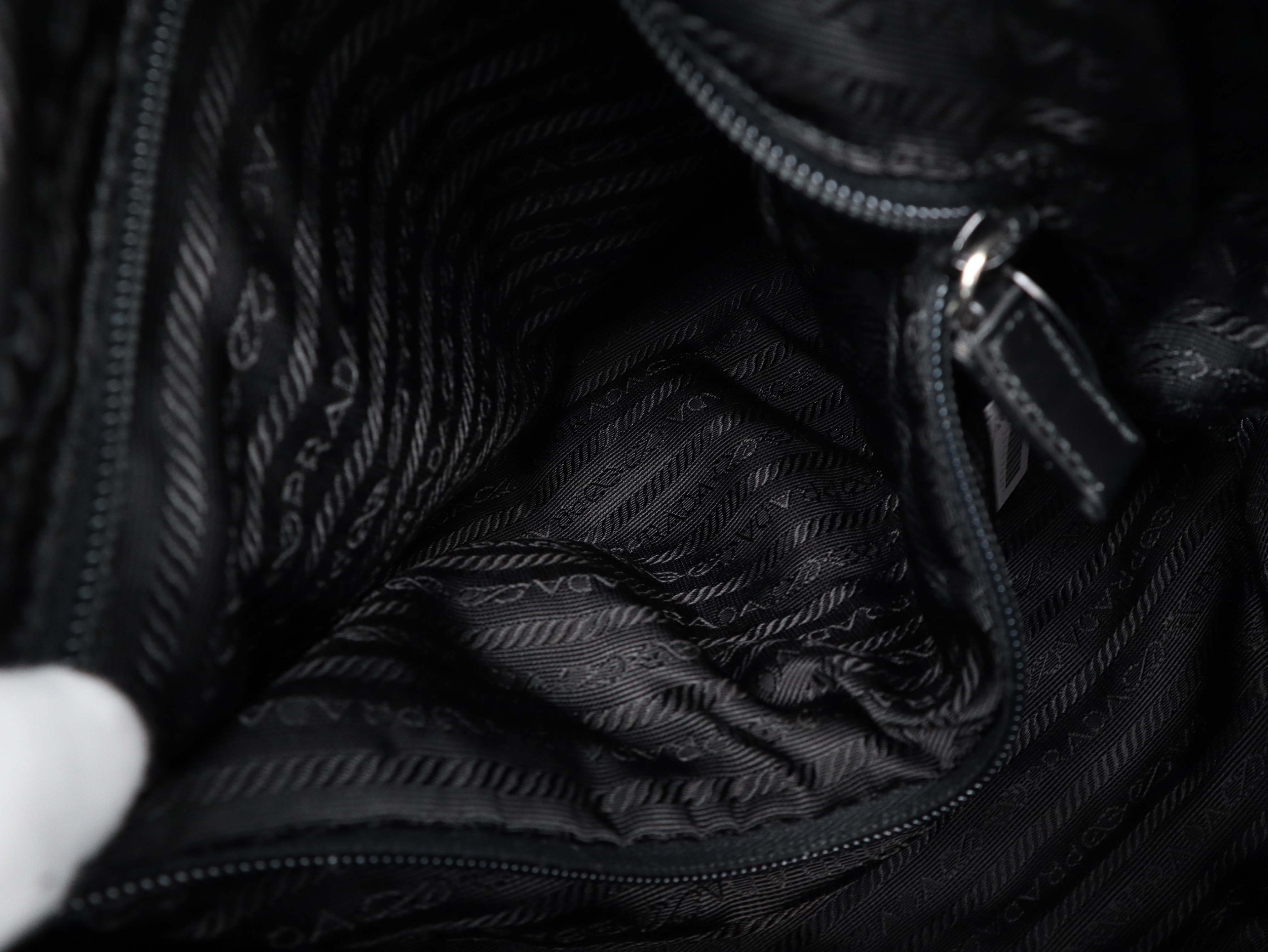 Nylon Black Shoulder Bag — view 11