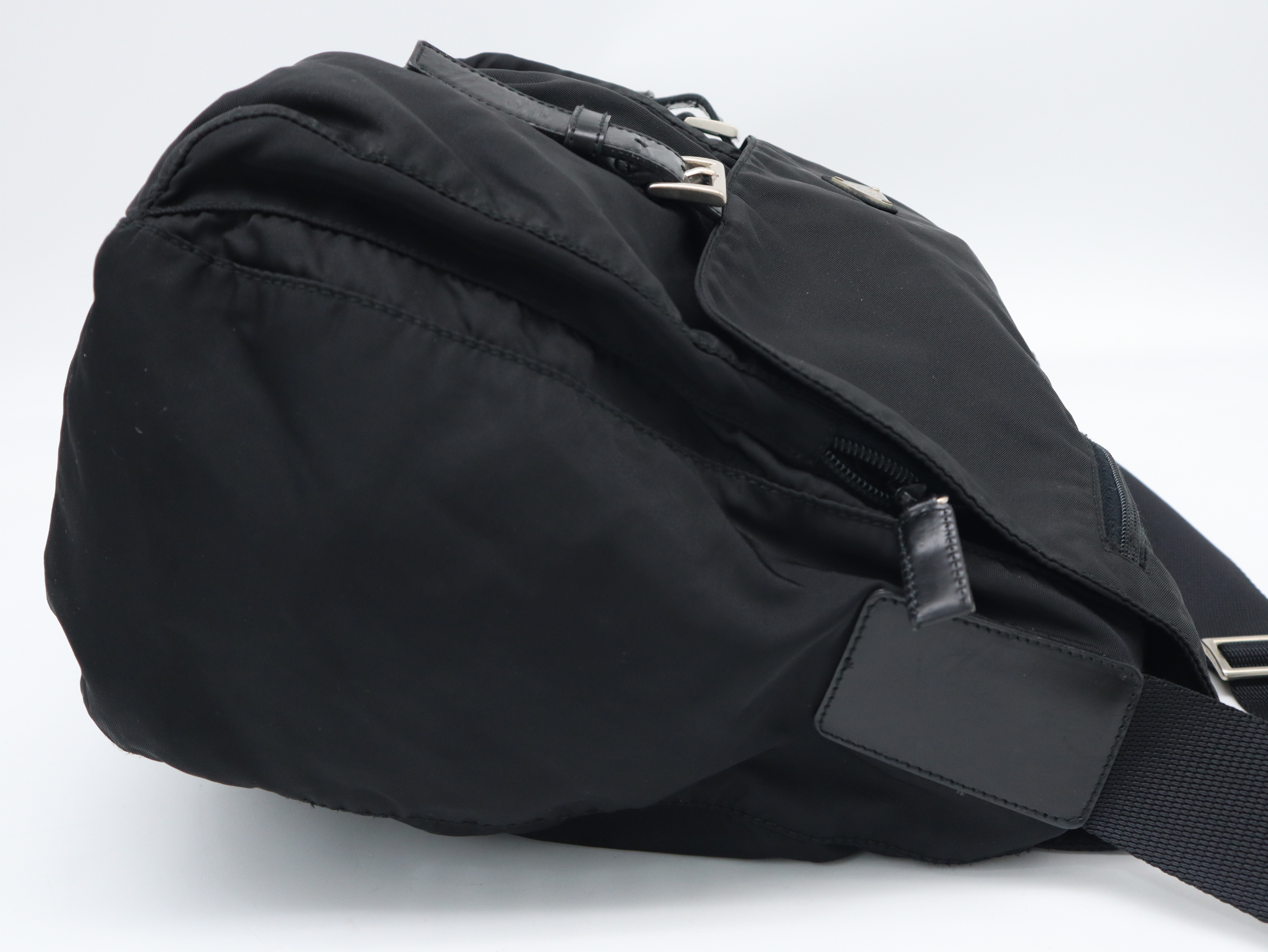 Nylon Black Shoulder Bag — view 4
