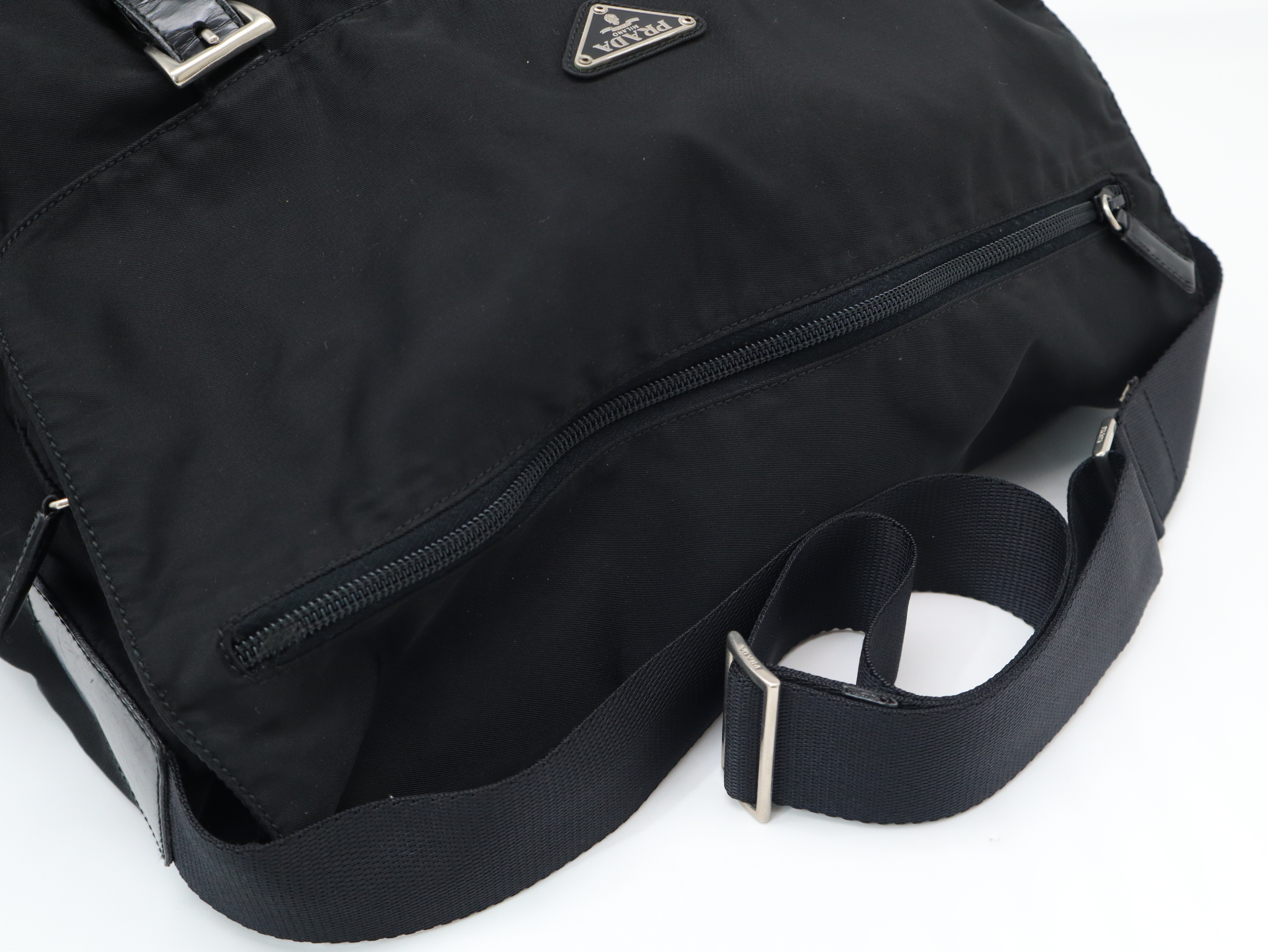 Nylon Black Shoulder Bag — view 6