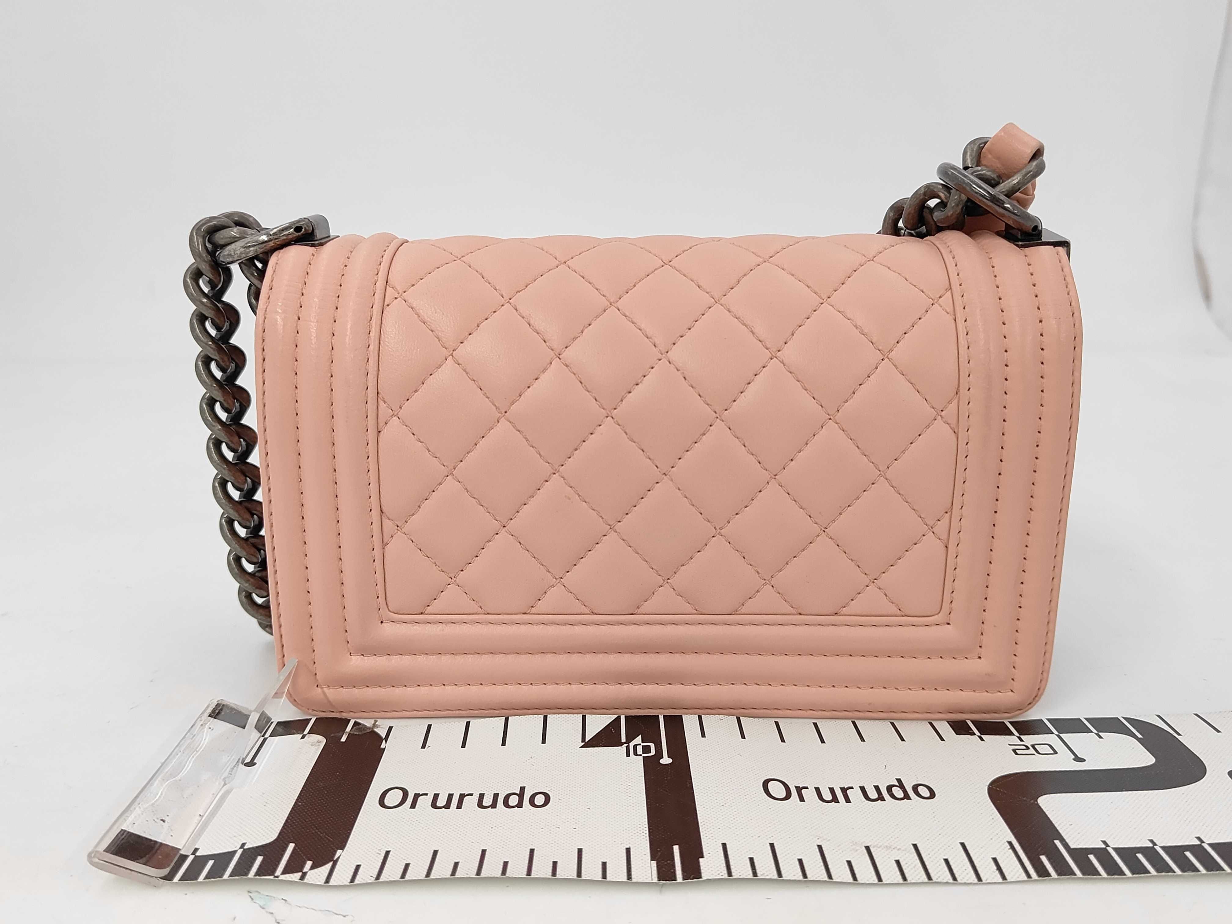 Boy Chanel Chain Shoulder Lambskin Shoulder Bag — view 2