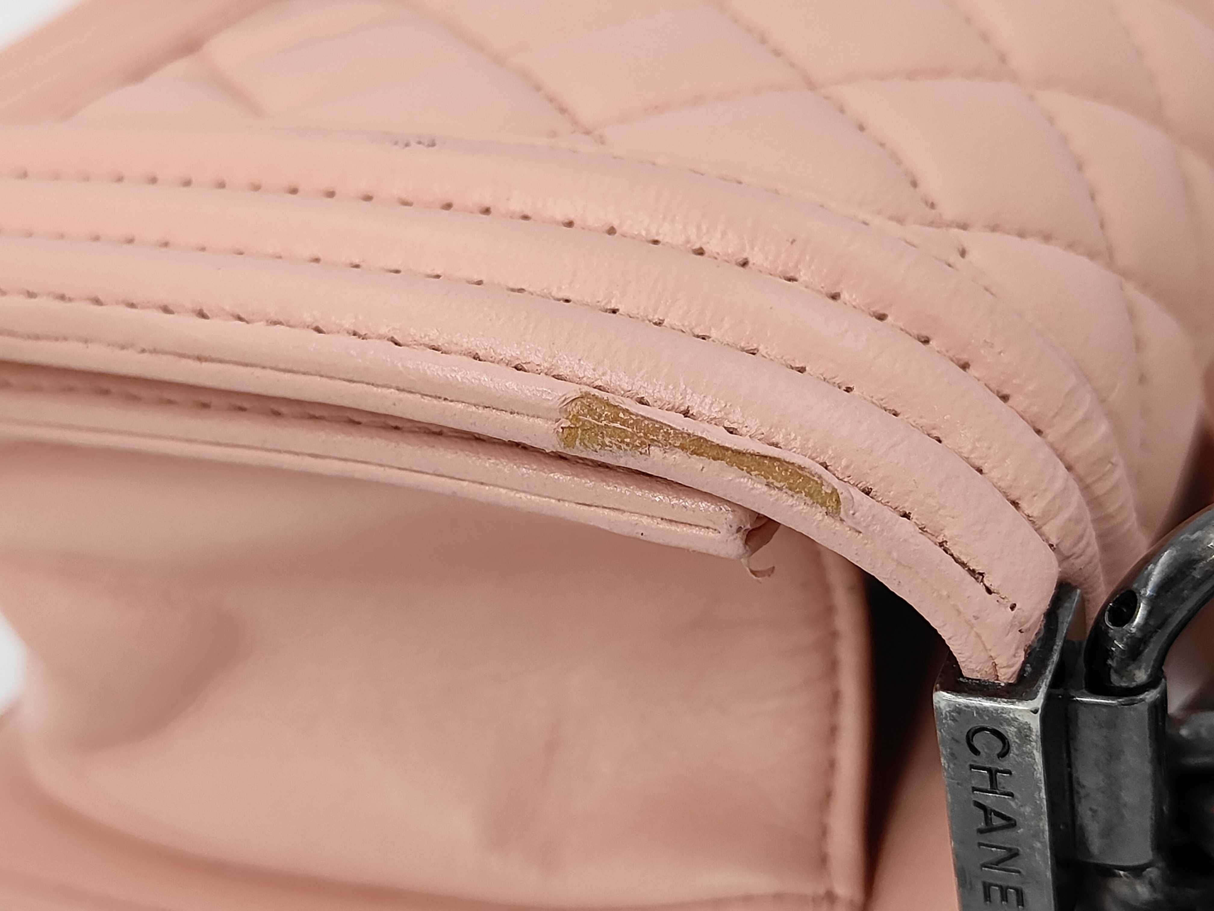 Boy Chanel Chain Shoulder Lambskin Shoulder Bag — view 5