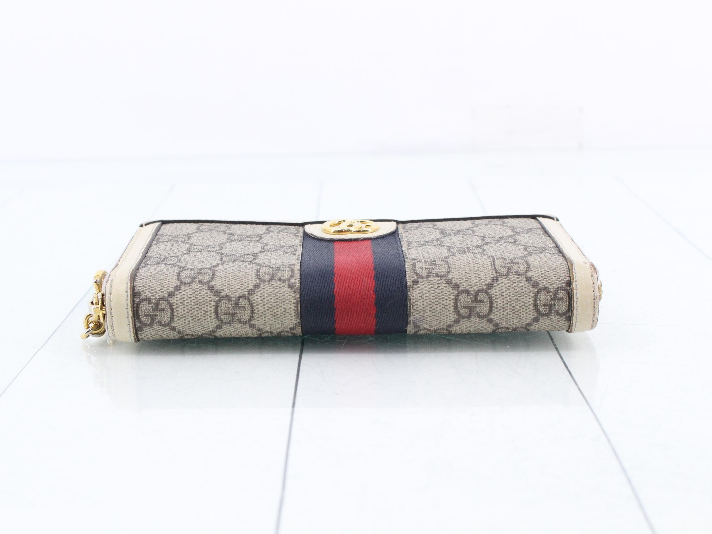 Supreme Long Wallet, Around Zip, Sherry, 533154, 1147 — view 3