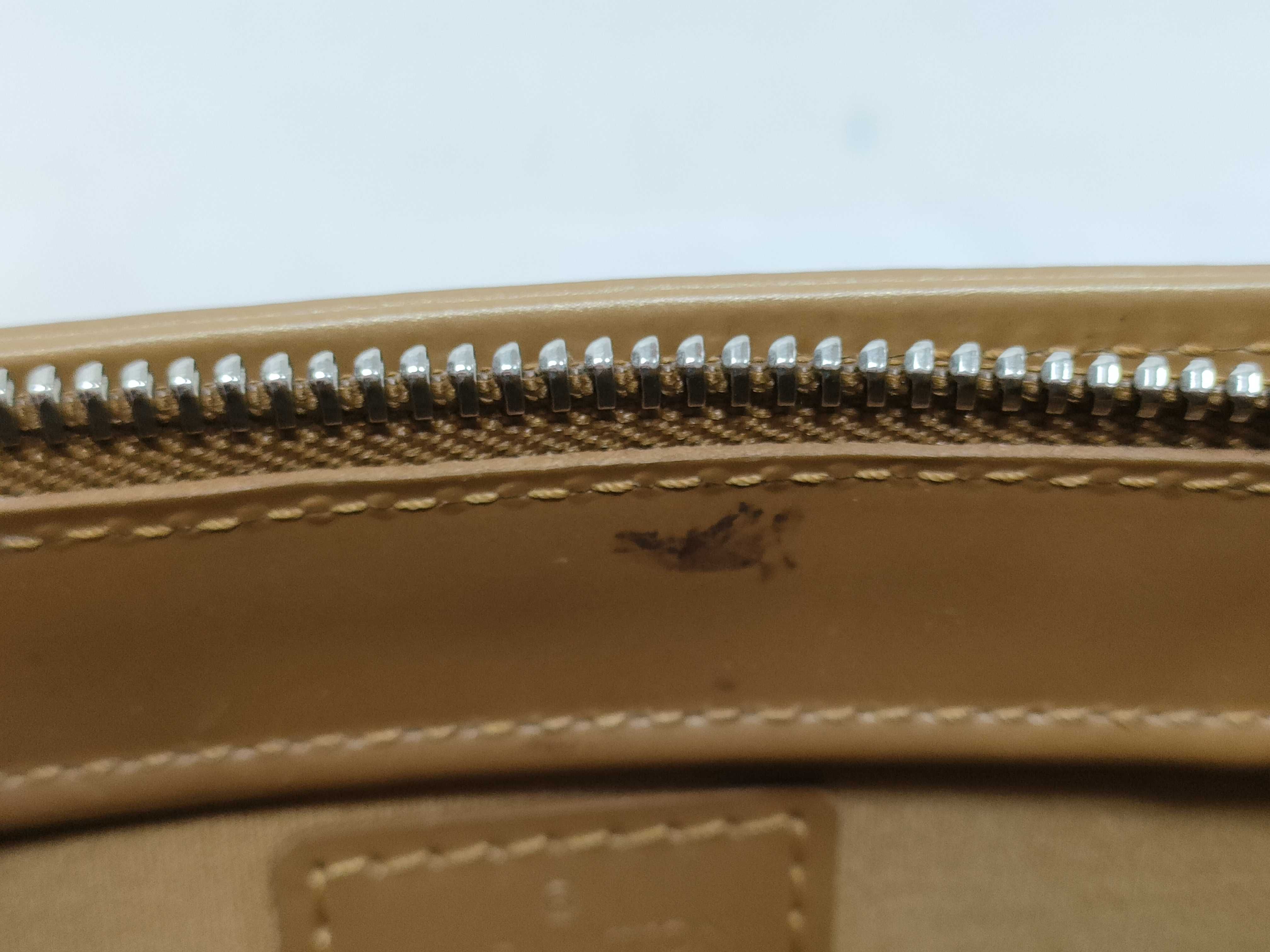 Vernis Gold Leather Monogram Matte Fowler Shoulder Bag — view 13