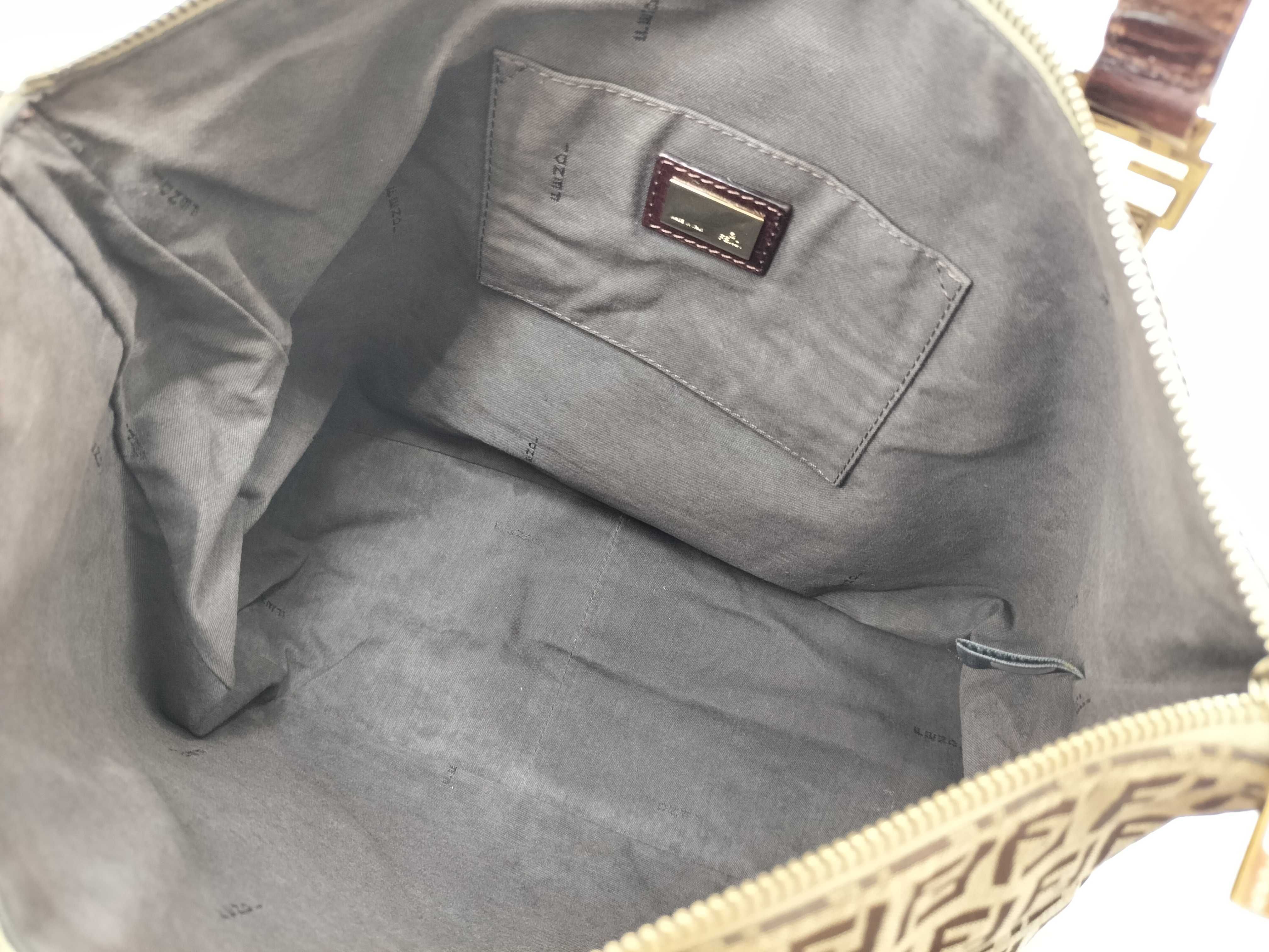 Zucchino Tote Bag - Canvas and Leather Tote Bag — view 11