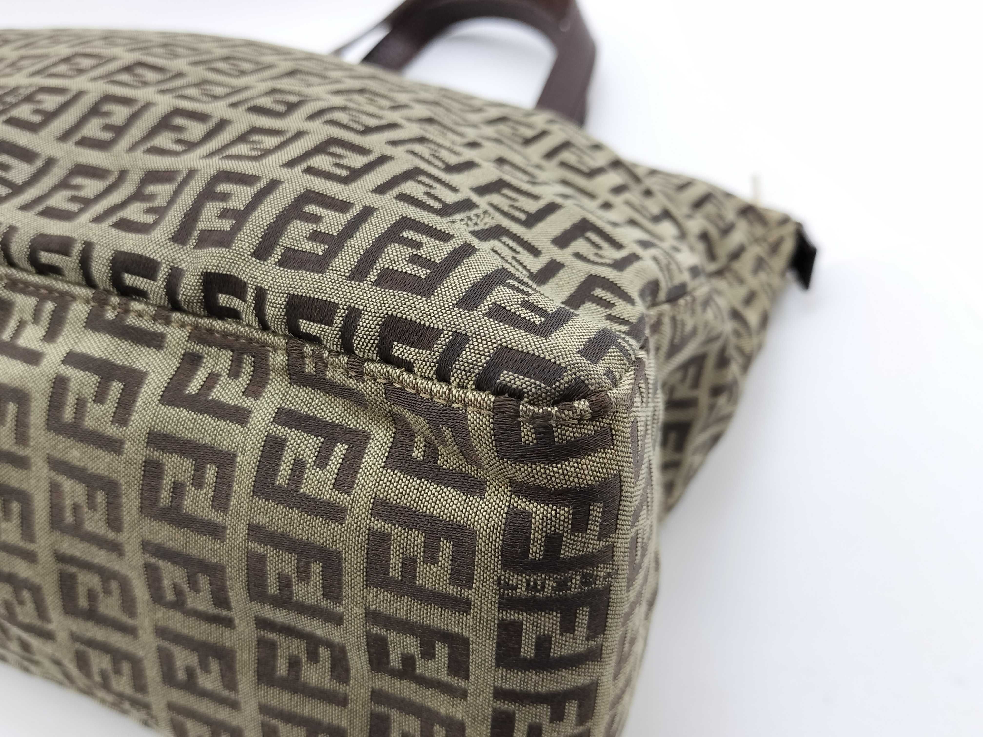 Zucchino Tote Bag - Canvas and Leather Tote Bag — view 7