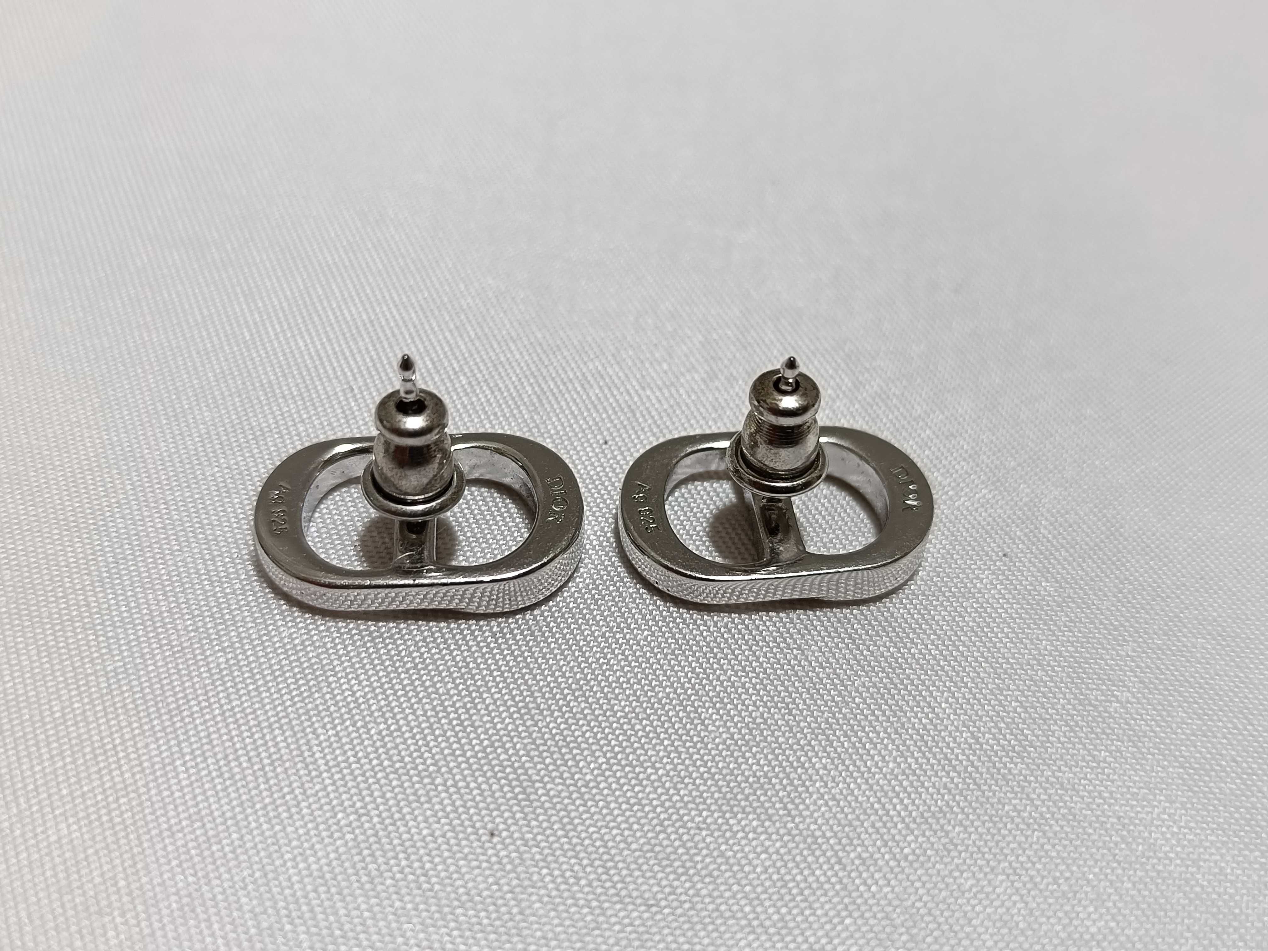 CD Earrings, 925 Sterling Silver, Box, Dust Bag, Earrings — view 2