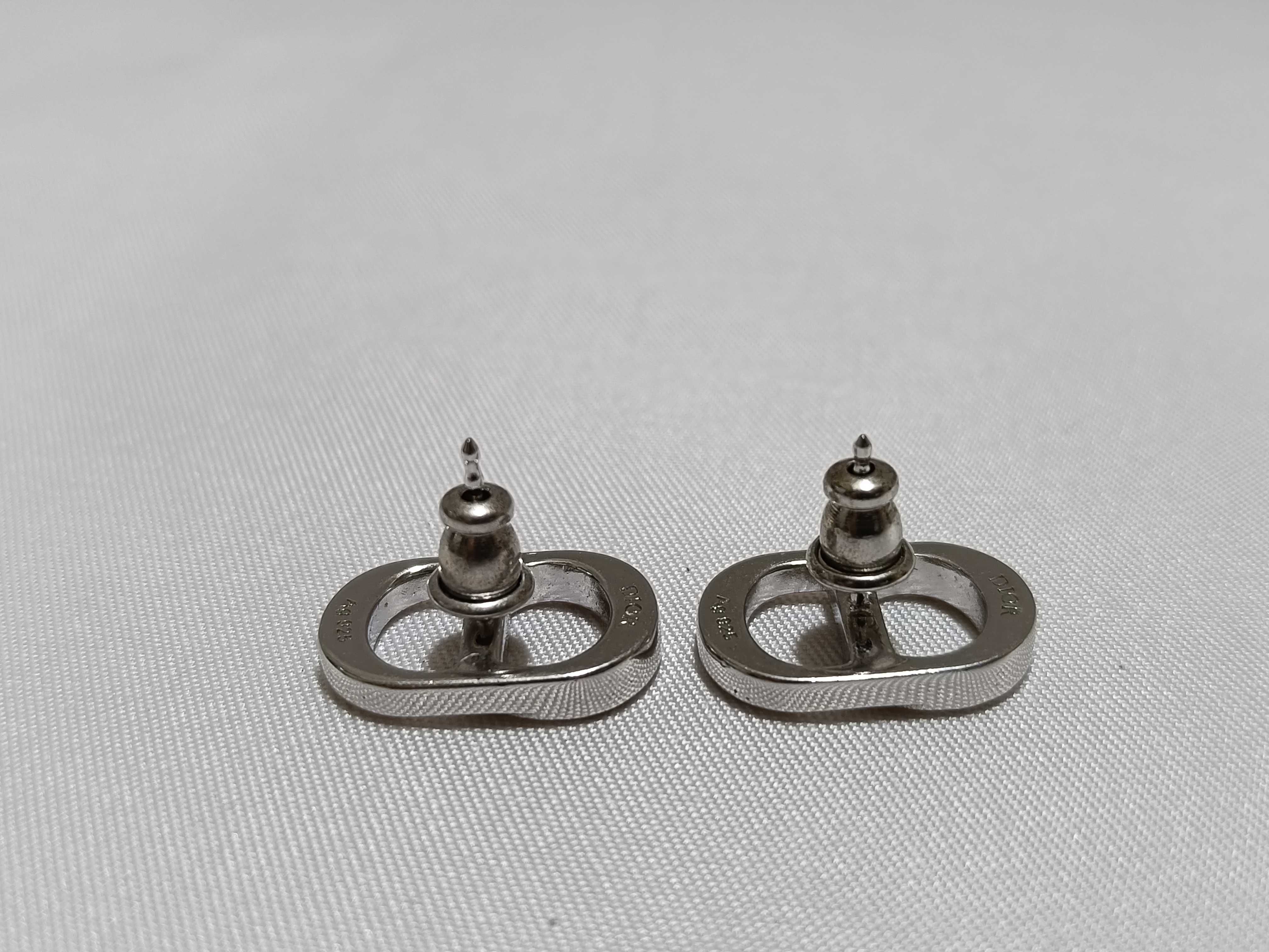 CD Earrings, 925 Sterling Silver, Box, Dust Bag, Earrings — view 6