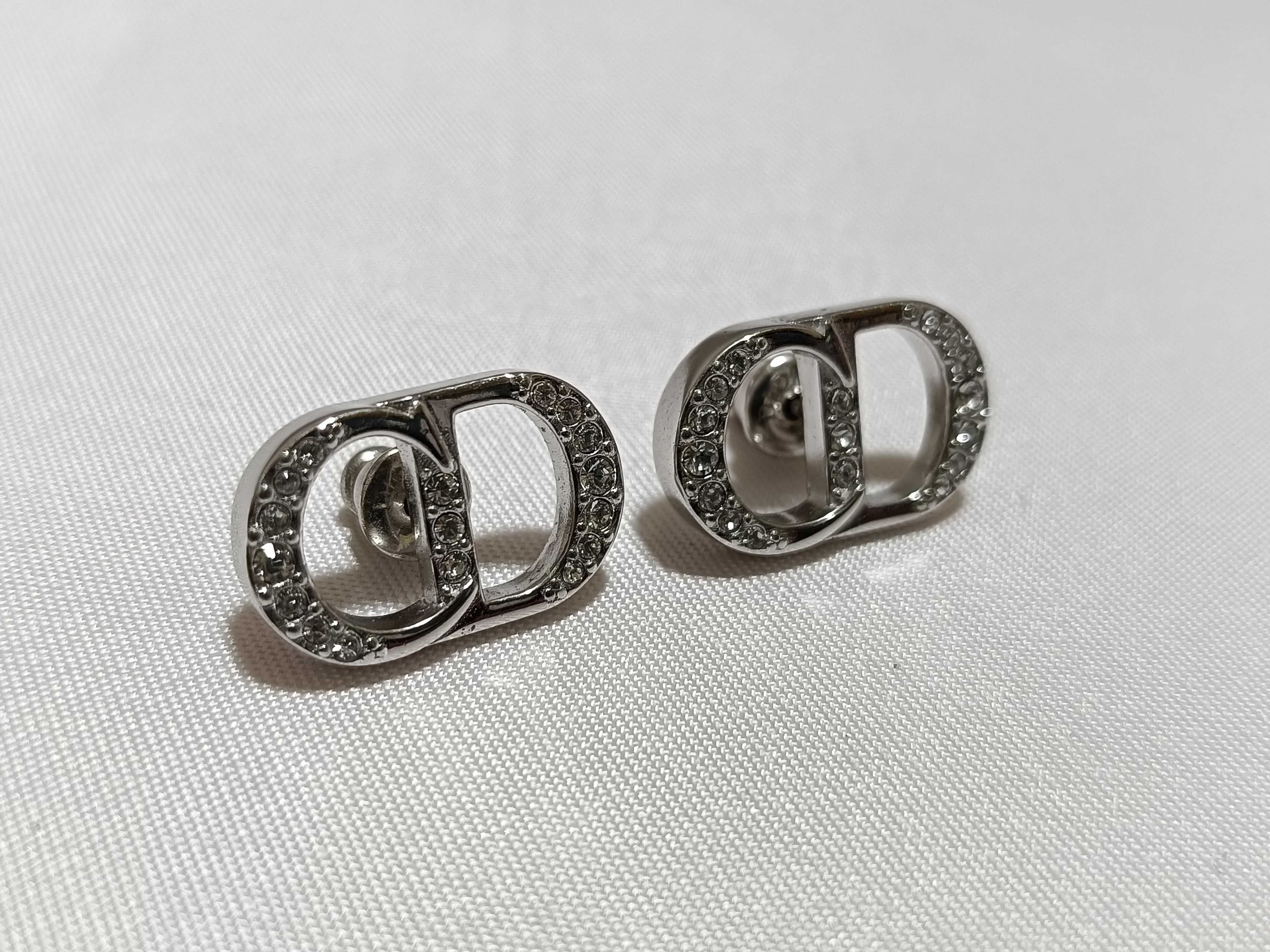 CD Earrings, 925 Sterling Silver, Box, Dust Bag, Earrings — view 7