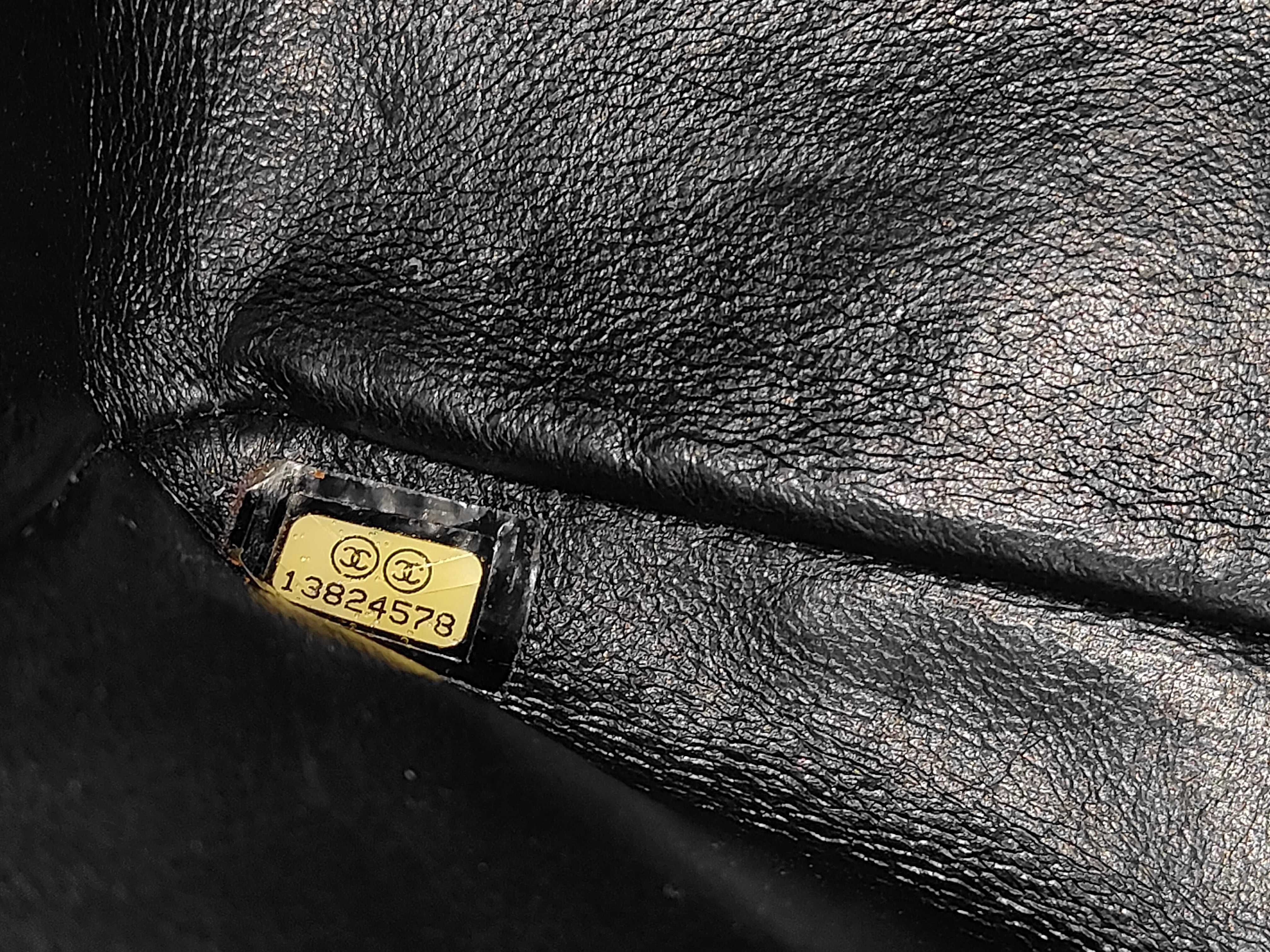 Large Matelassé Caviar Skin Shoulder Bag — view 12