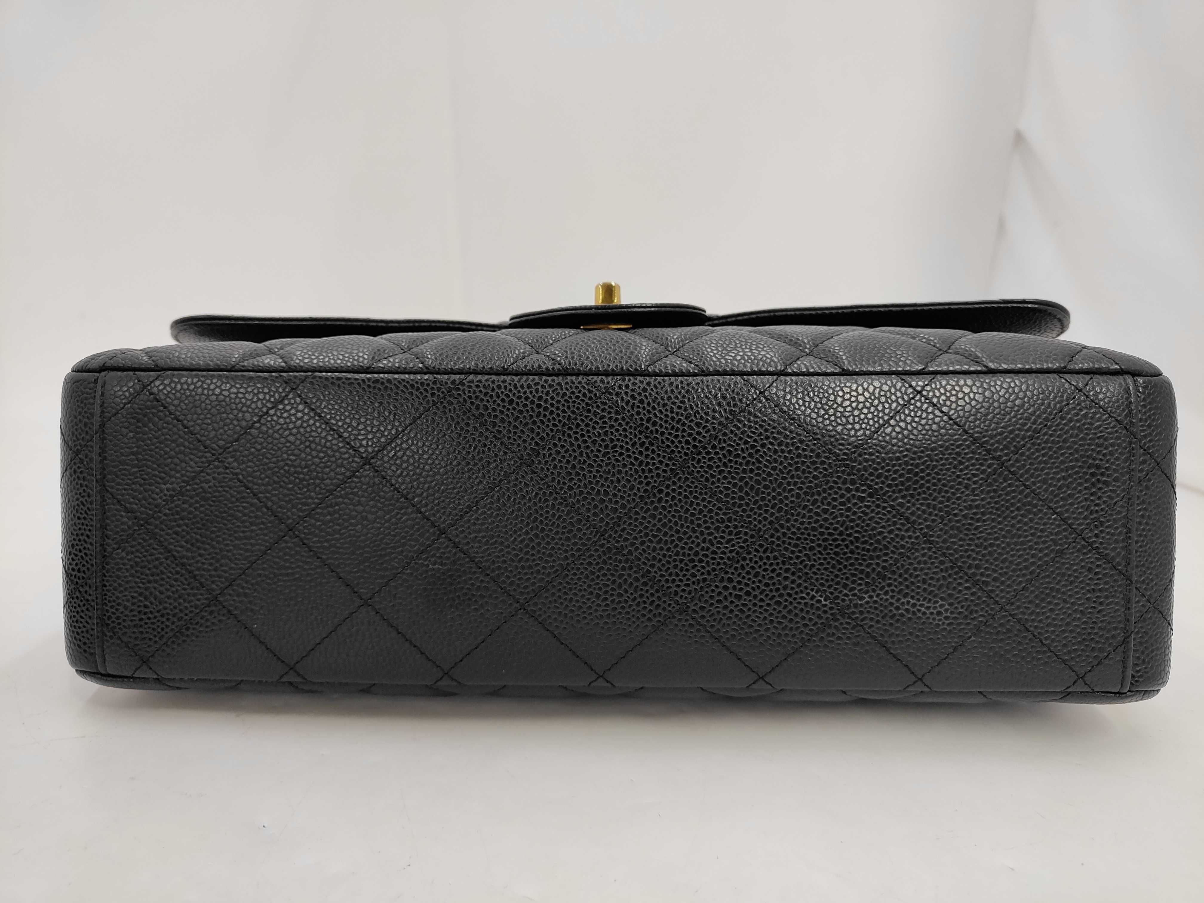 Large Matelassé Caviar Skin Shoulder Bag — view 6